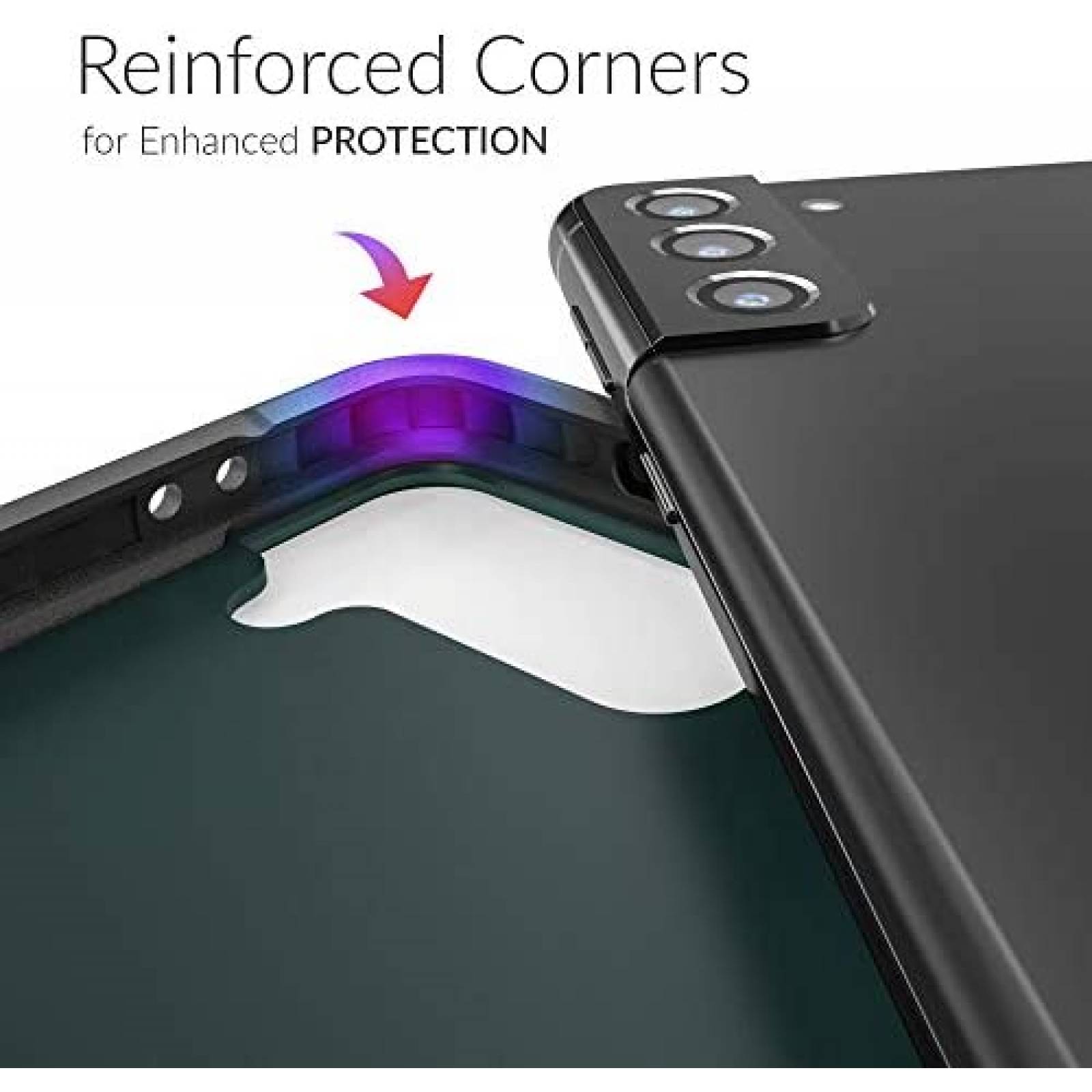 Funda Rigida Crave para Samsung Galaxy S2 6.2'' -Verde