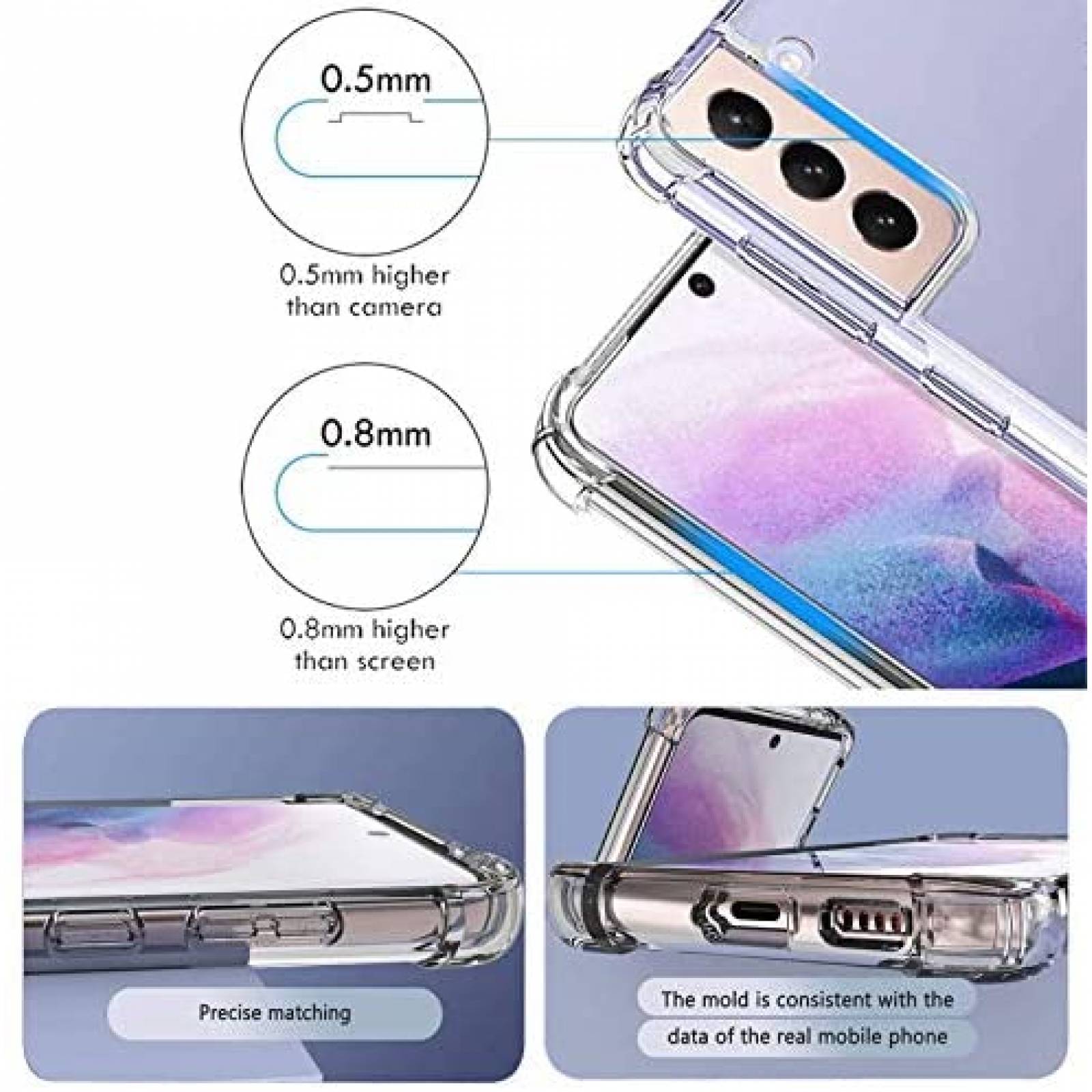 Funda para Celular KIOMY Samsung Galaxy S21 -Morado