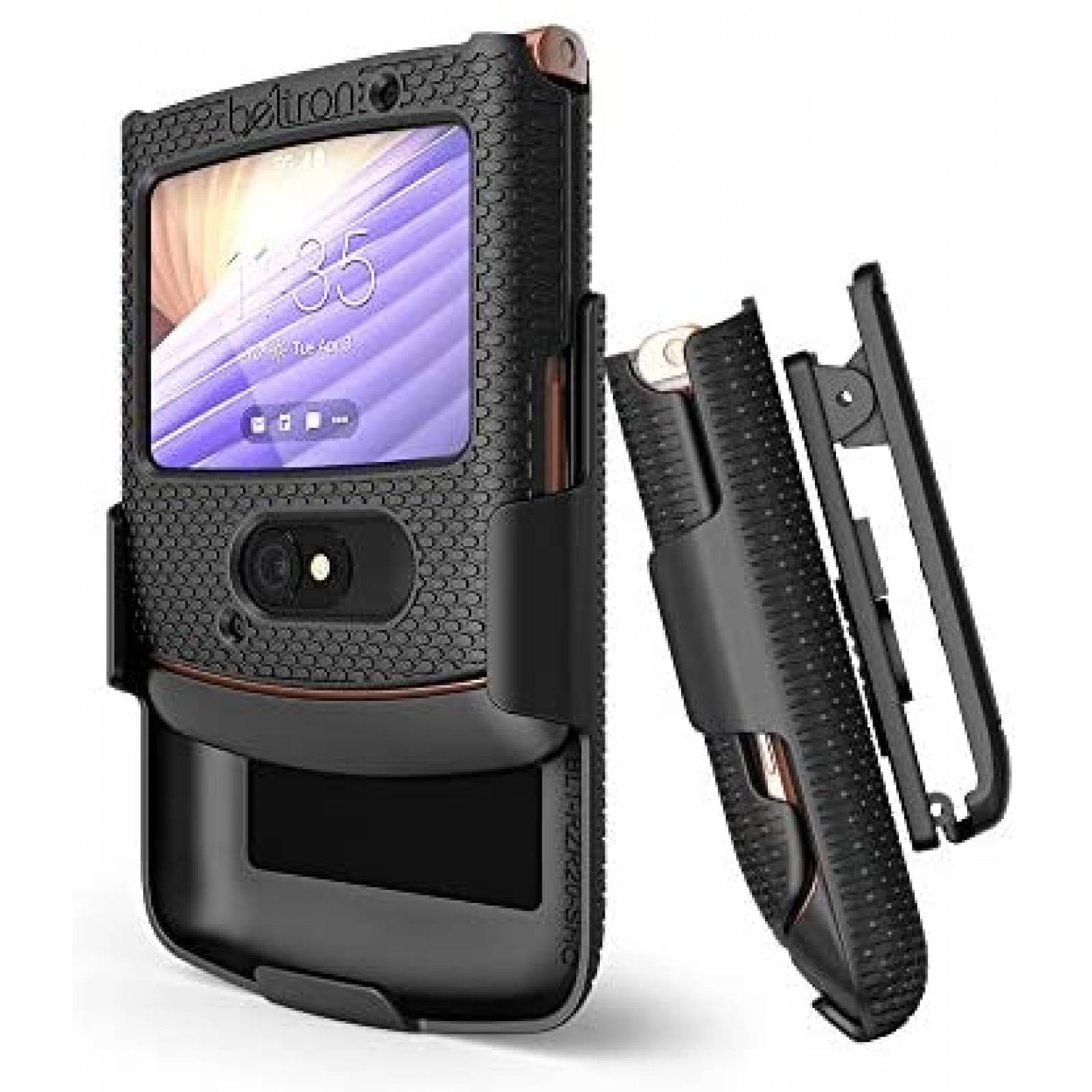 Funda Clip-On BELTRON XT2071 para Motorola RAZR 5G -Negro