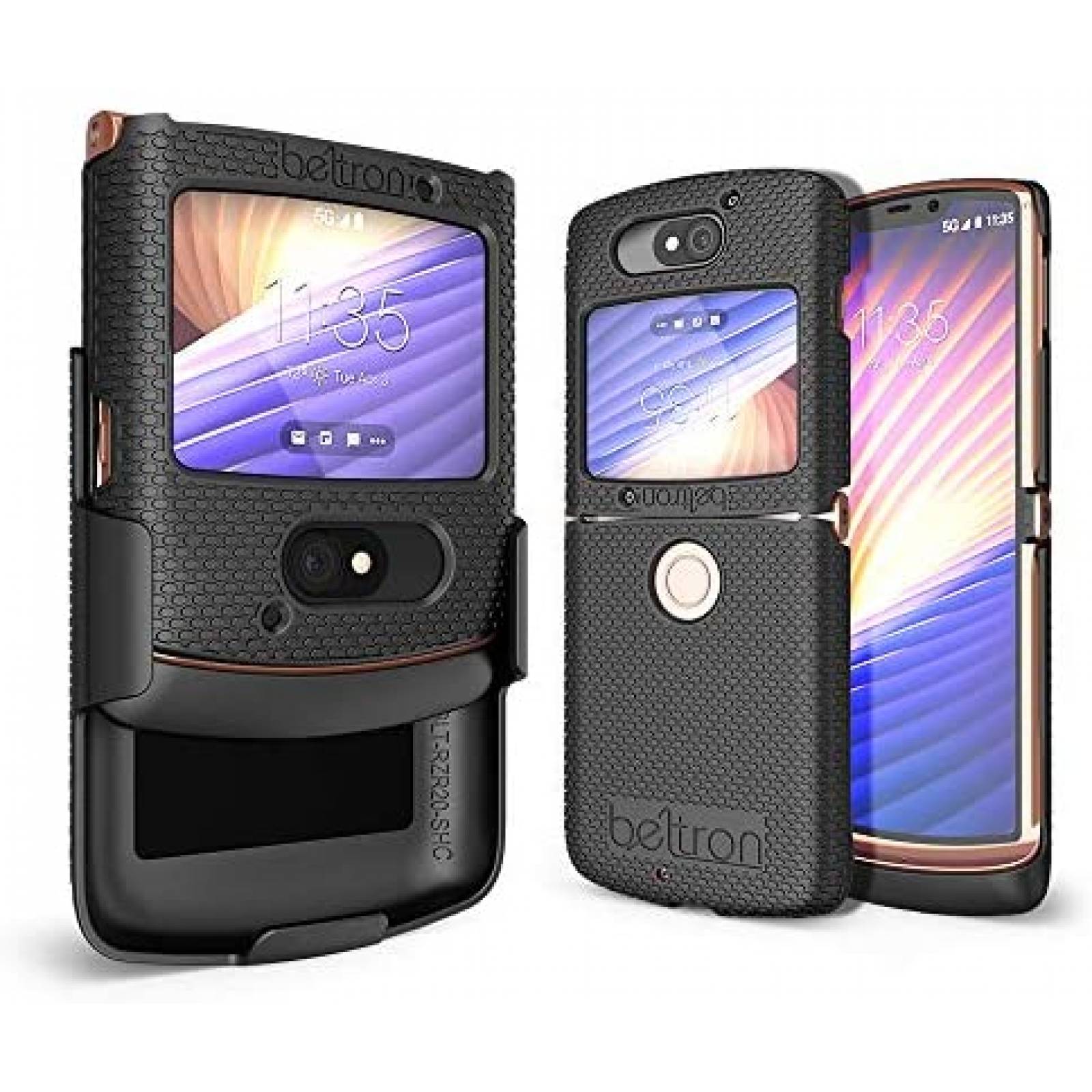 Funda Clip-On BELTRON XT2071 para Motorola RAZR 5G -Negro