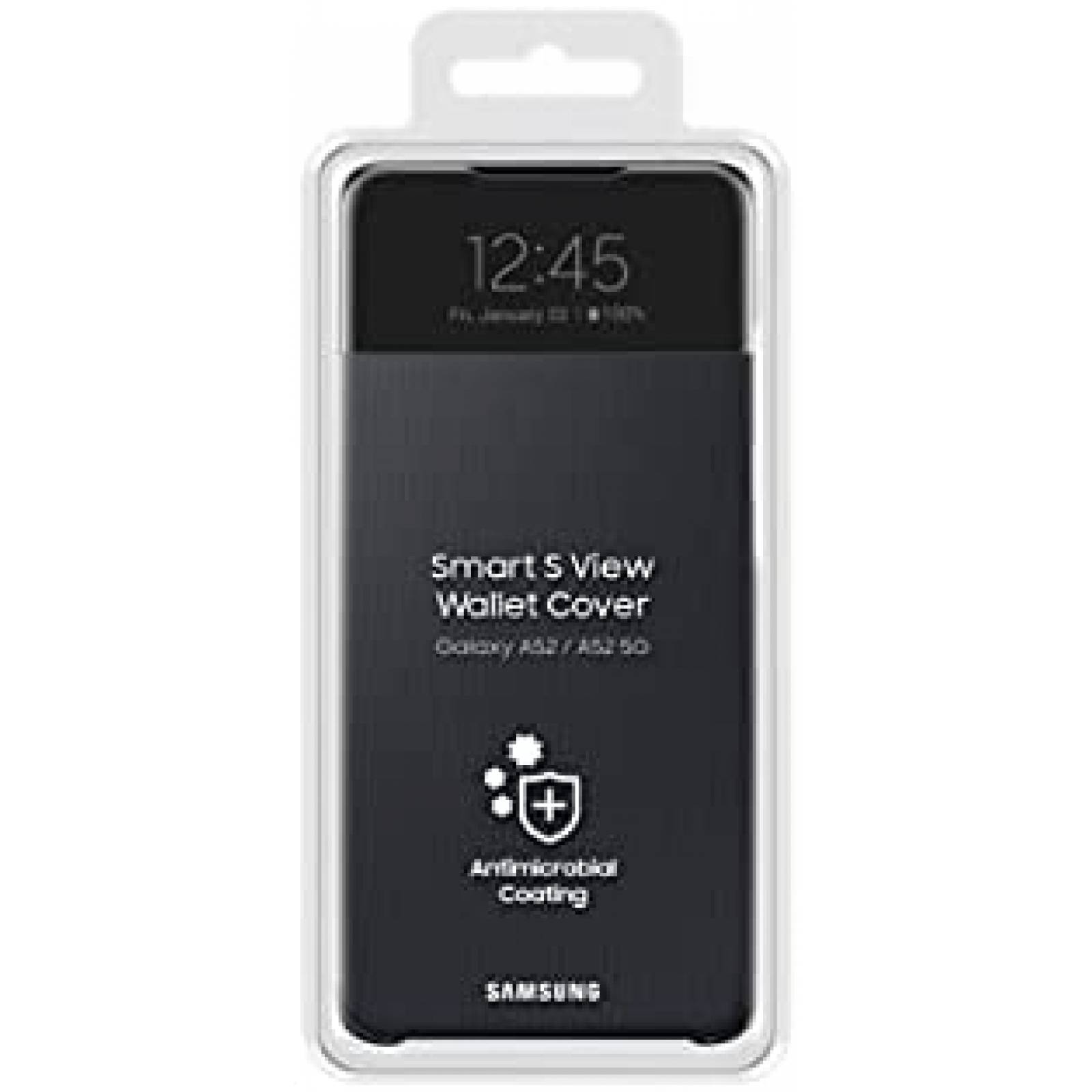 Funda para Samsung Galaxy A52 Samsung Cartera S-View -Negro