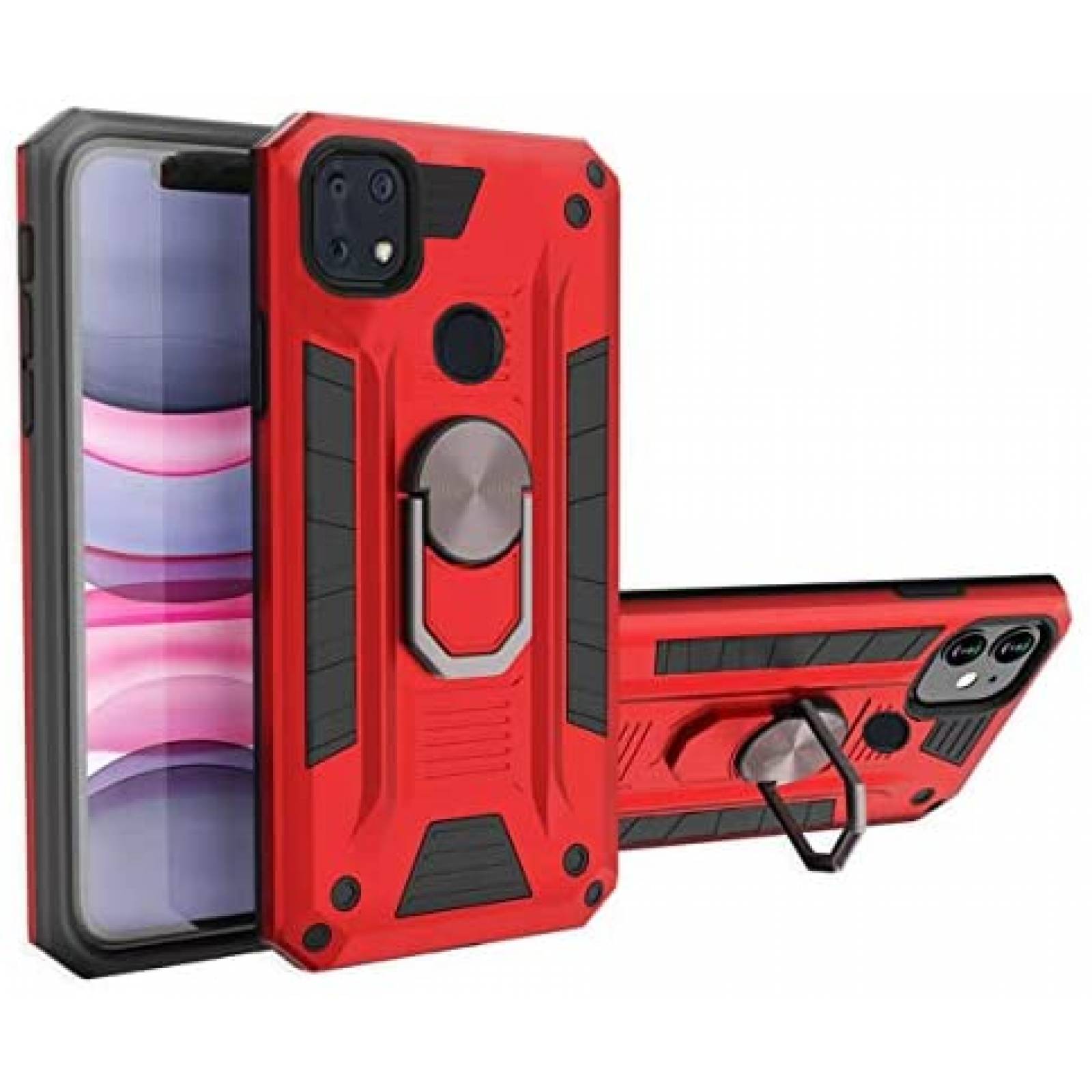 Funda Tznzxm Compatible Con ZTE ZMax 10/ ZTE Z6250 -Rojo