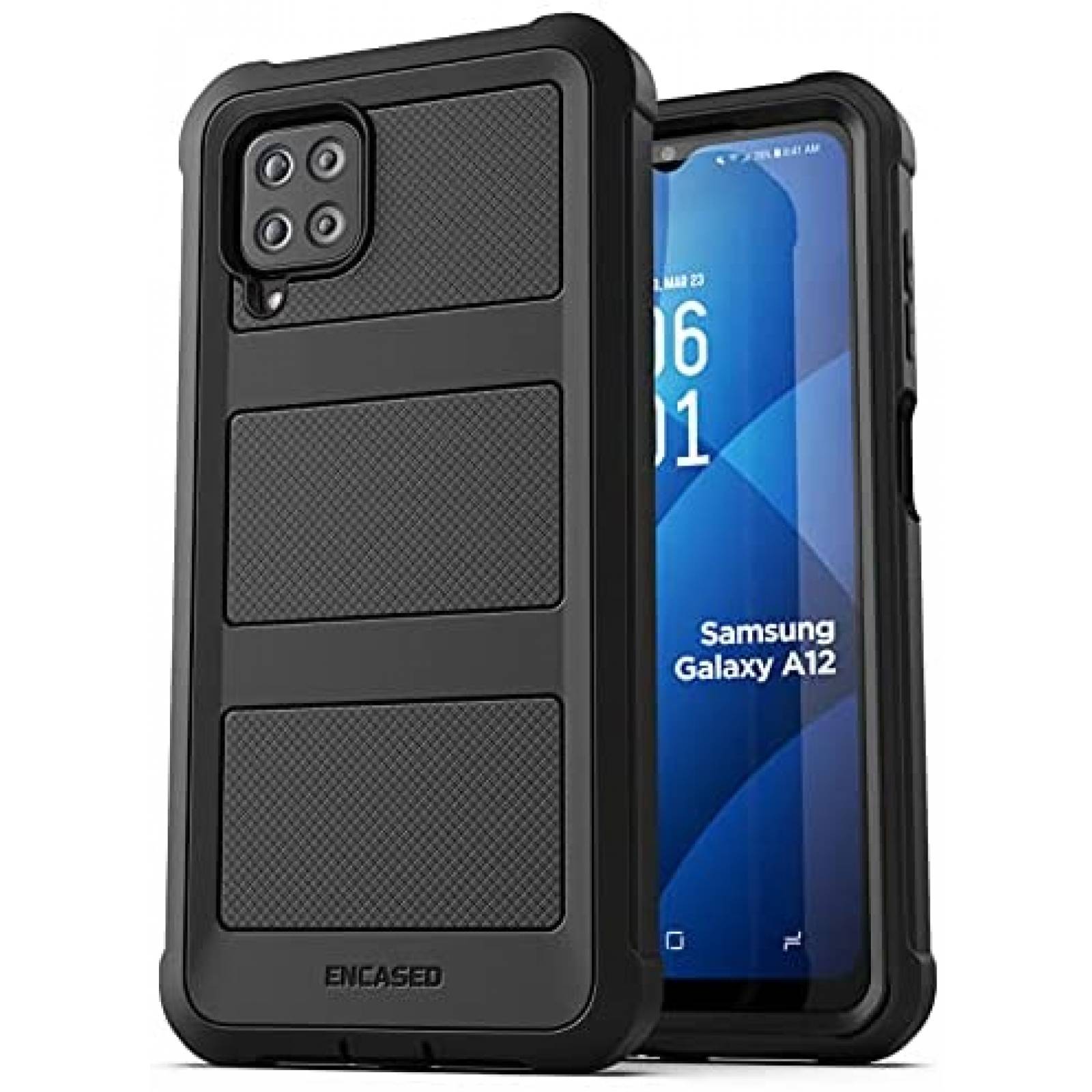 Funda para Celular Encased FS149BK Galaxy A12 5G -Negro