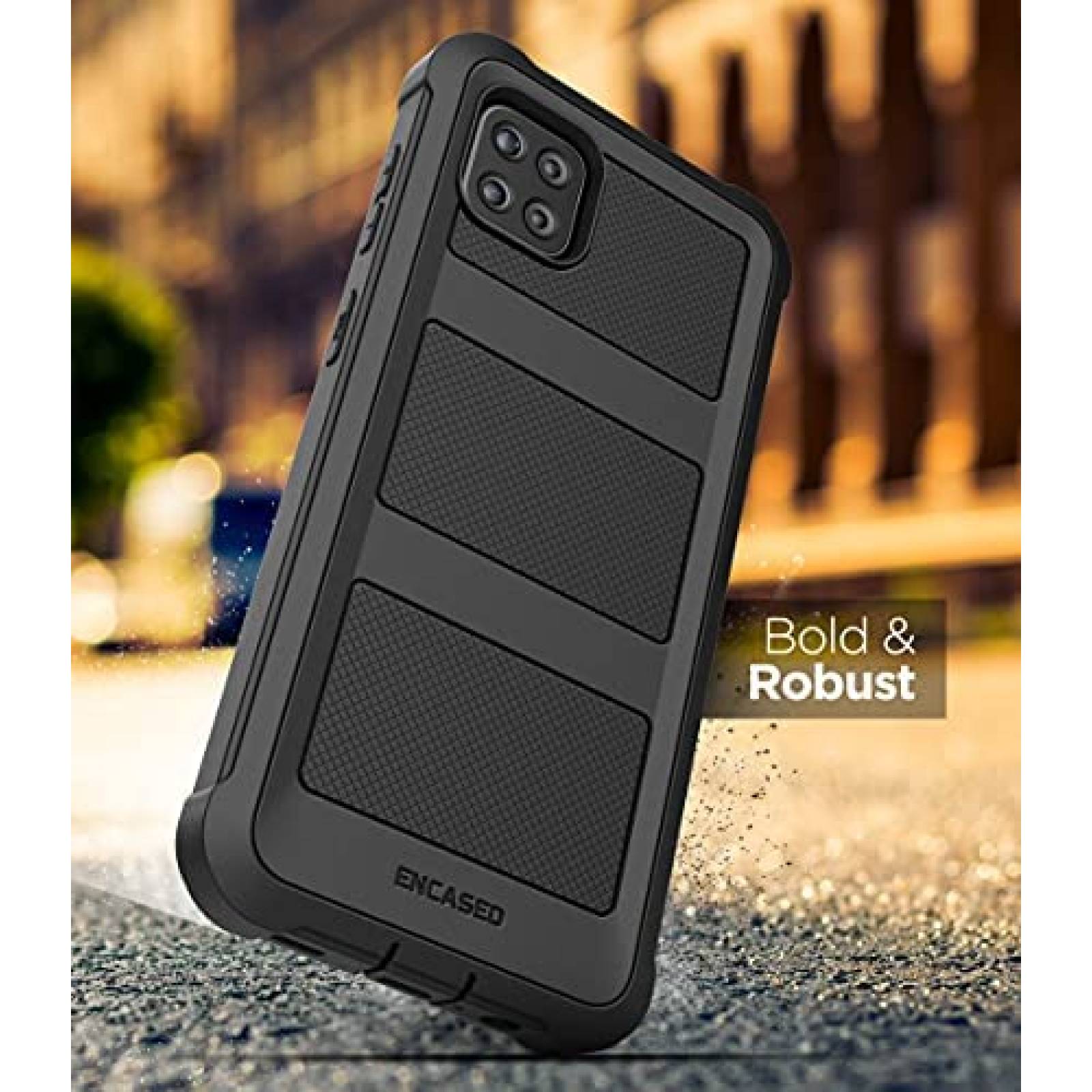 Funda para Celular Encased FS149BK Galaxy A12 5G -Negro