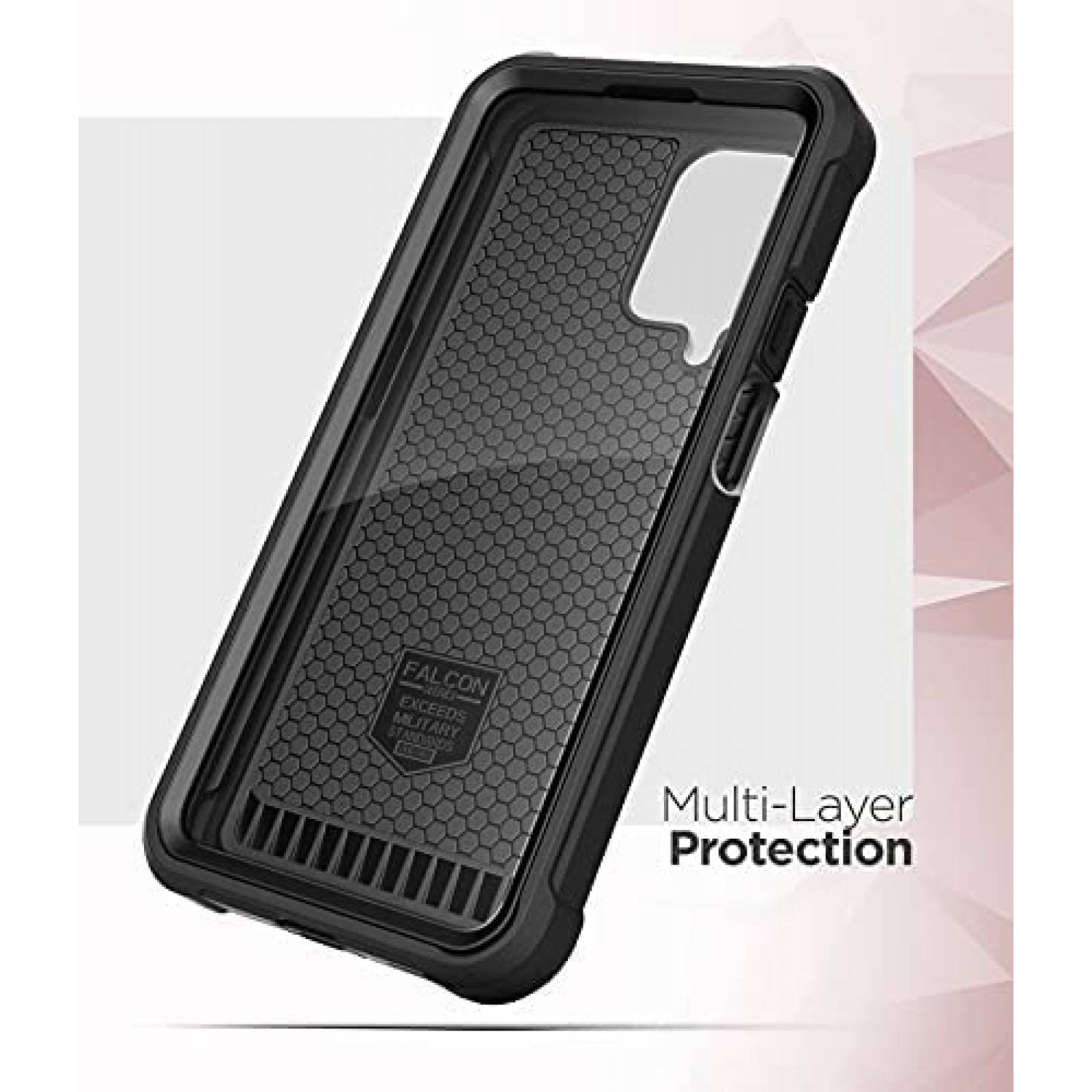 Funda para Celular Encased FS149BK Galaxy A12 5G -Negro