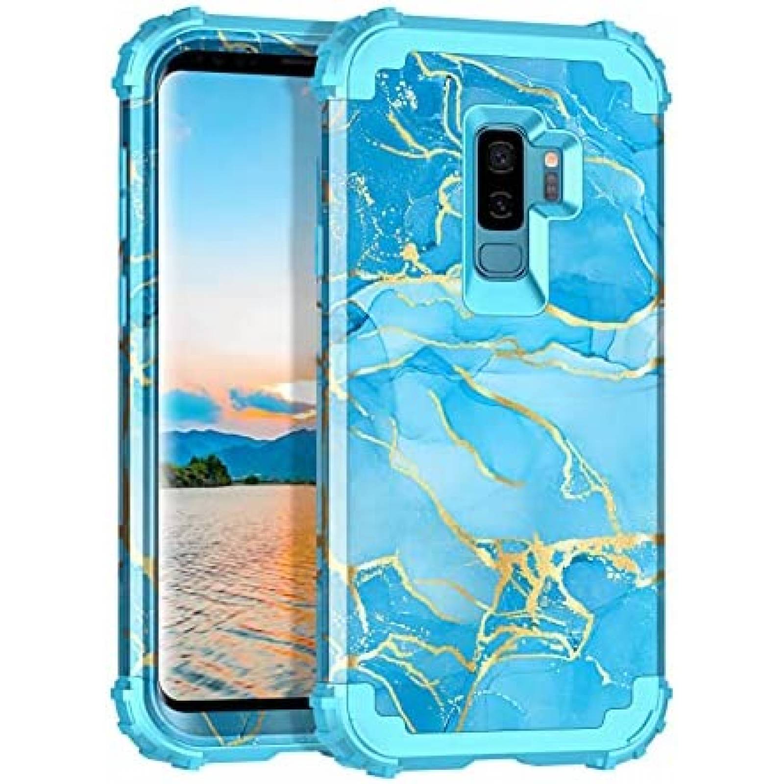 Funda Casetego para Galaxy S9 Plus resistente a golpes -Azul