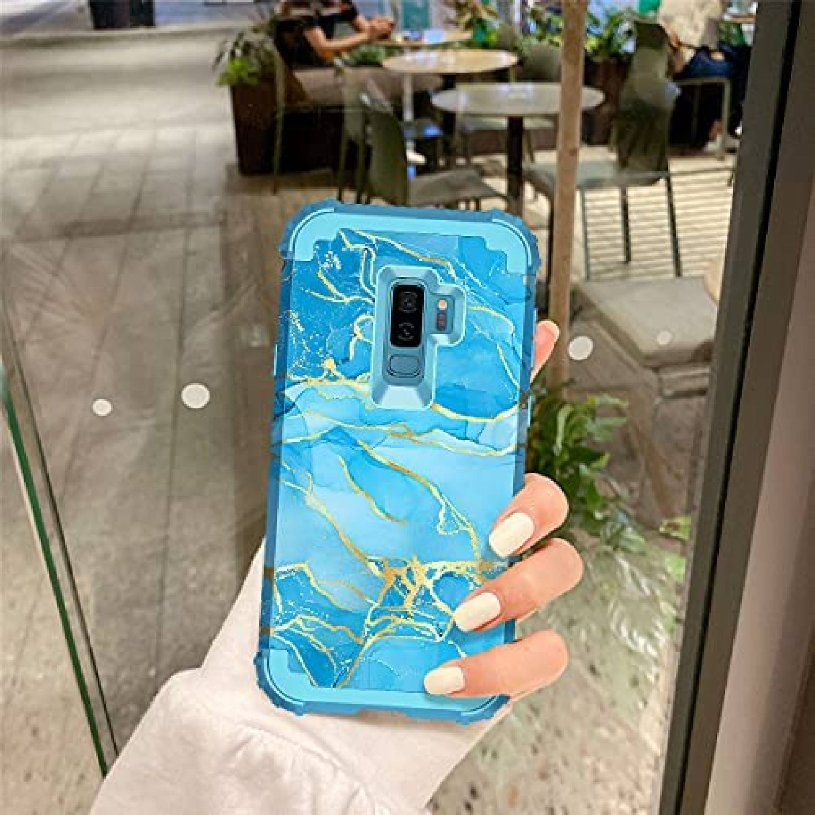 Funda Casetego para Galaxy S9 Plus resistente a golpes -Azul
