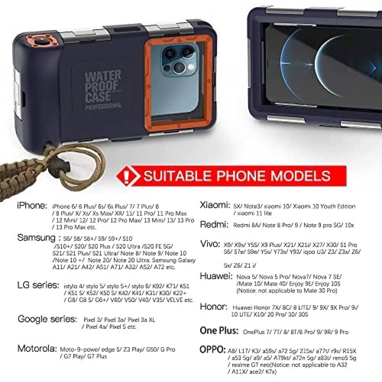 Funda YOGRE Para Fotografia Submarina Impermeable -Azul