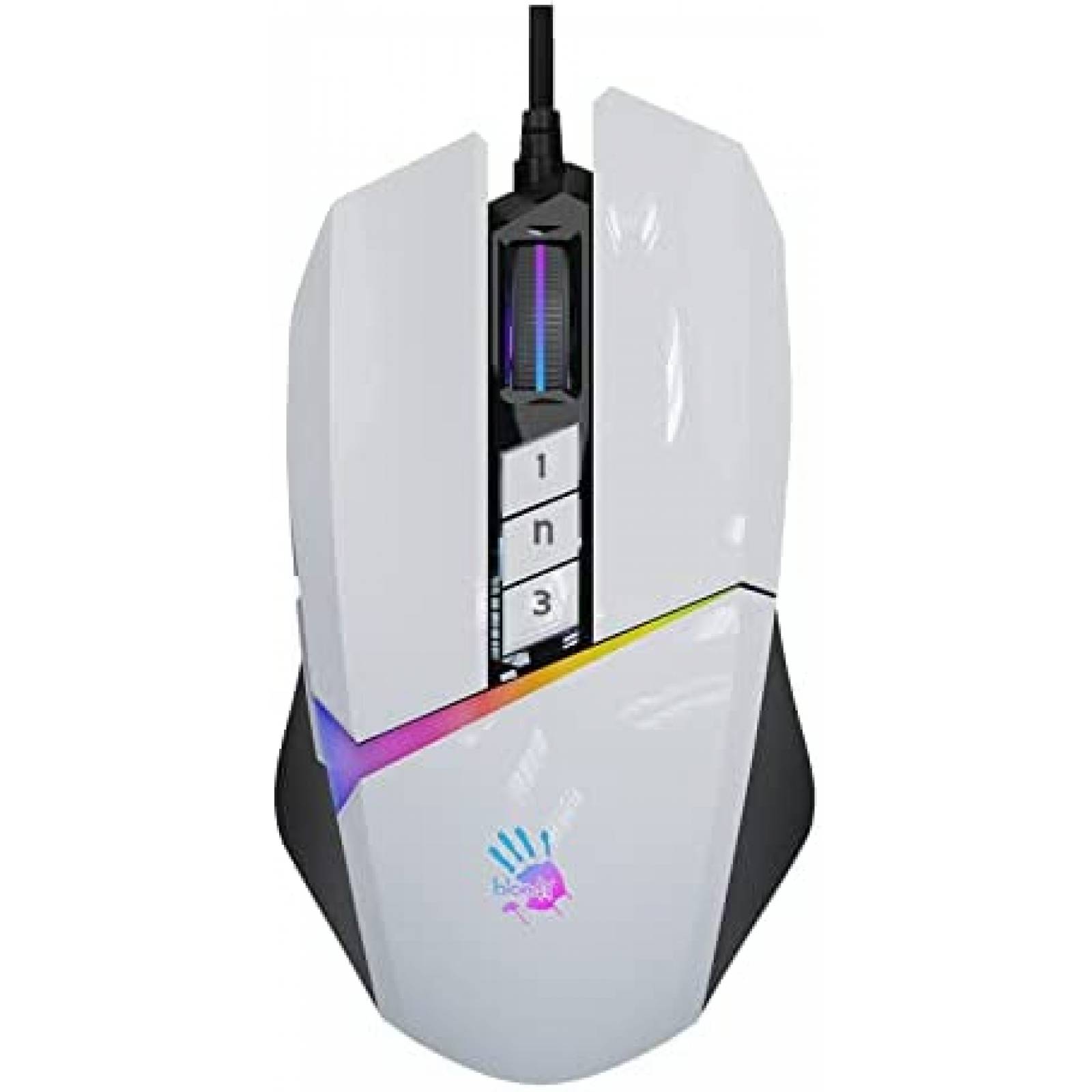 Mouse Gamer Bloody W60Max Programable RGB Con Cable USB