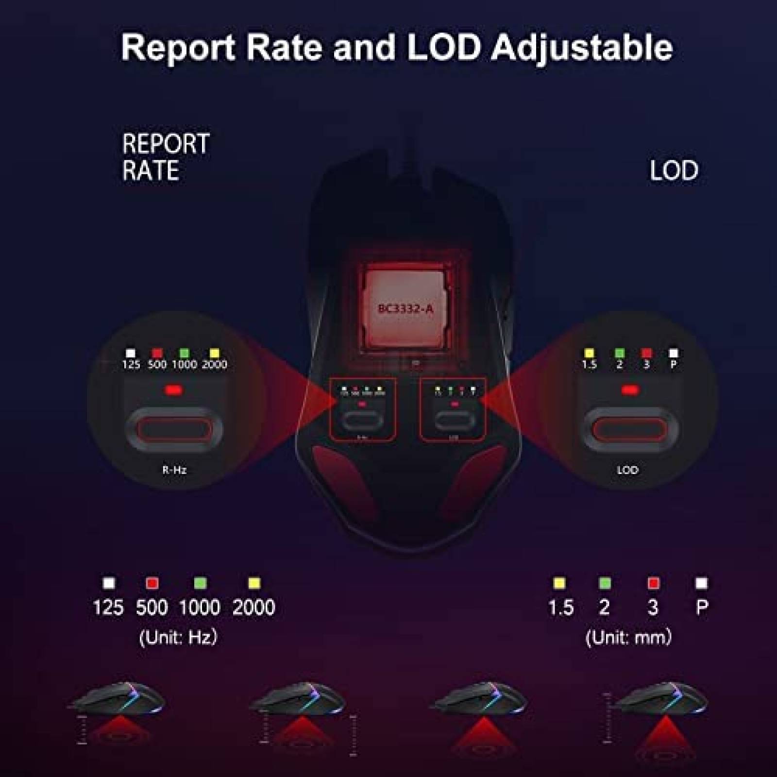 Mouse Gamer Bloody W60Max Programable RGB Con Cable USB