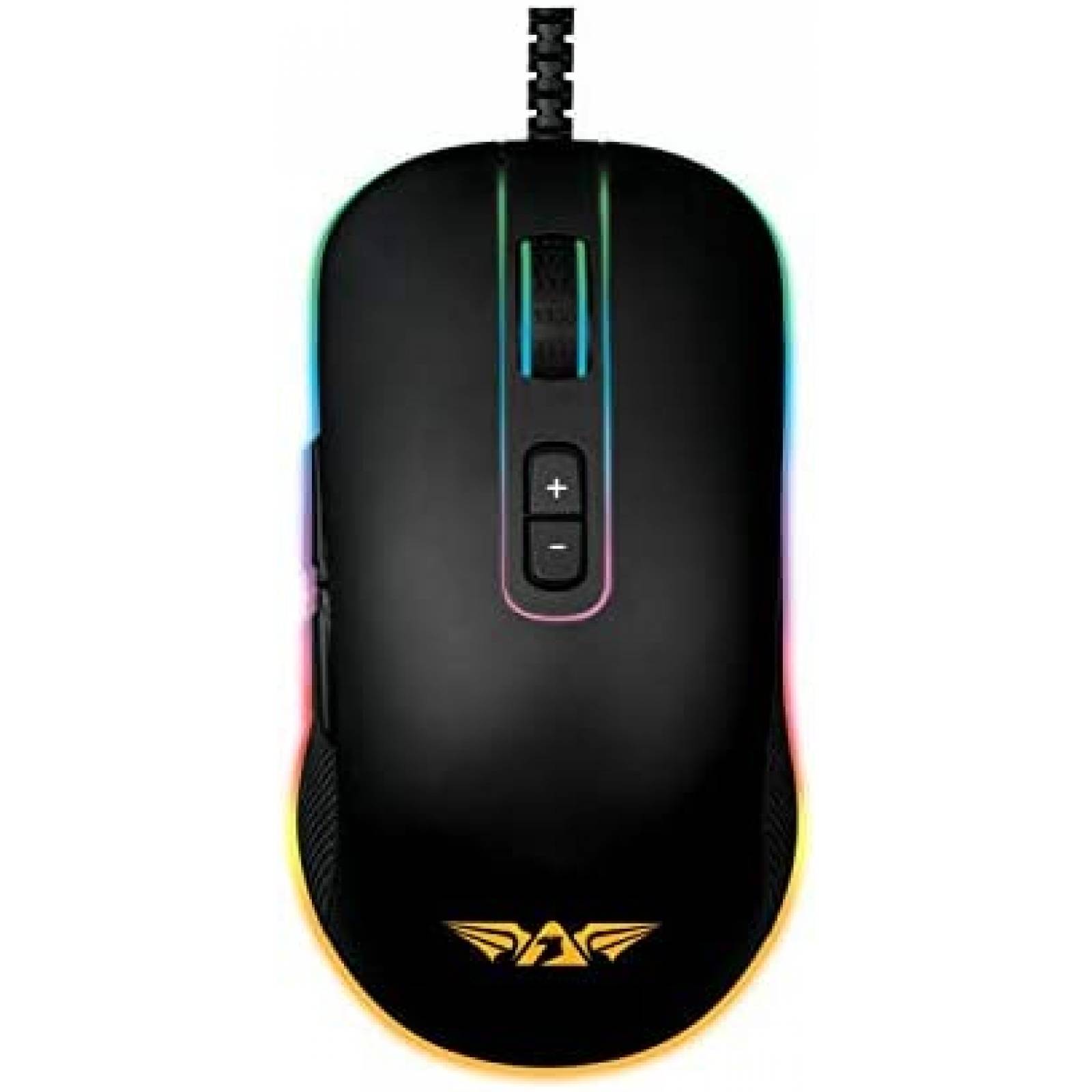Mouse Gamer Armaggeddon Falcon III RGB con 10,000 CPI -Negro
