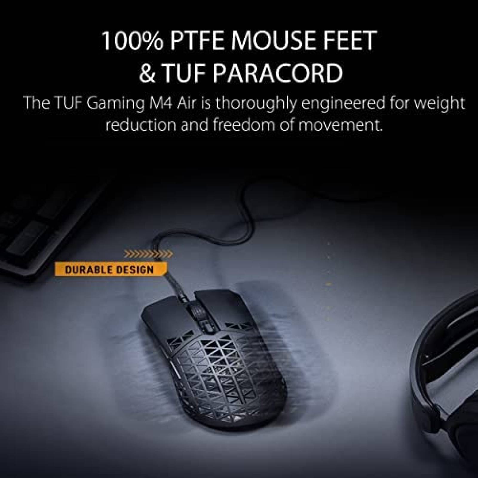 Mouse Gamer ASUS M4 Air 16,000 dpi IPX6 47g -Negro