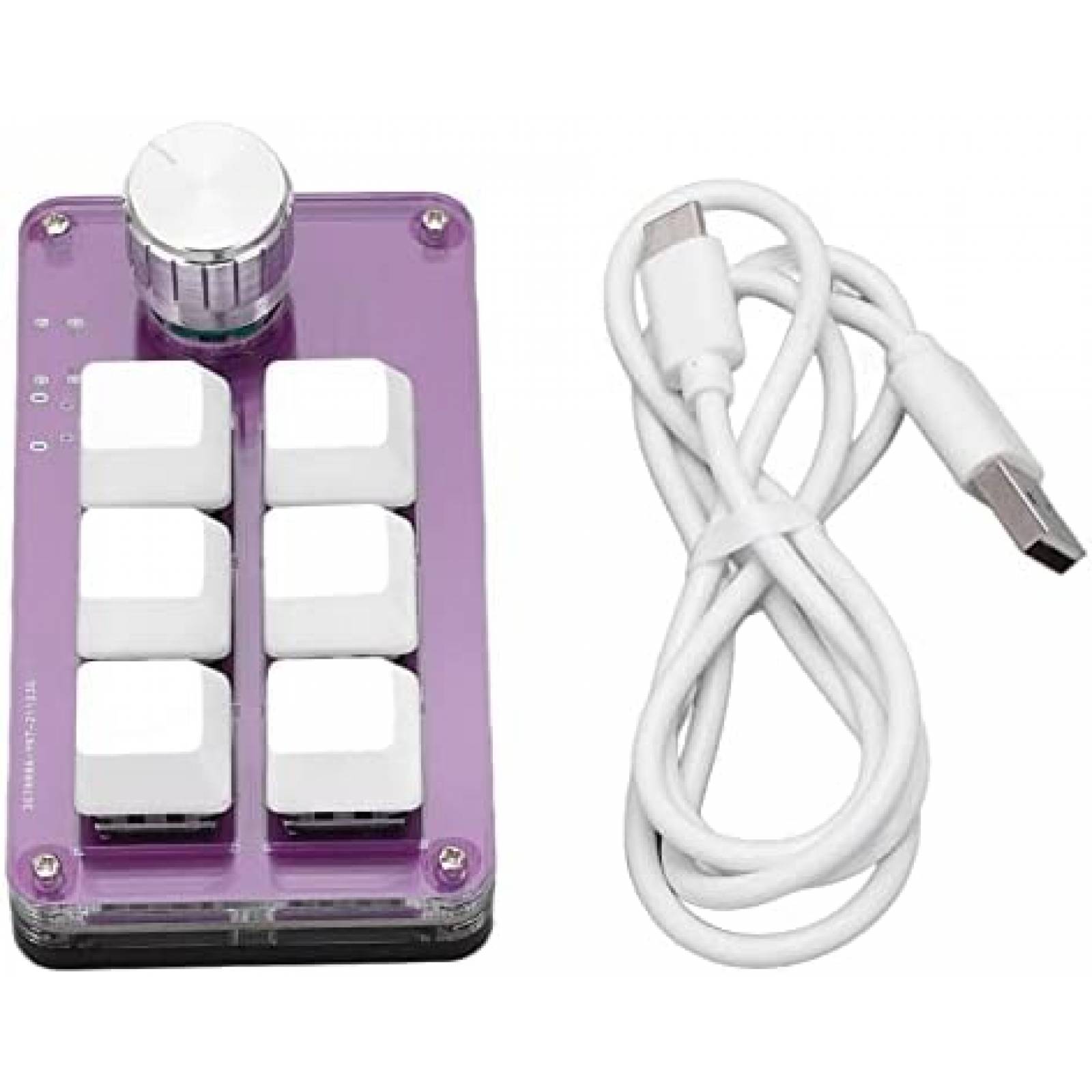 MiniTeclado Gamer Cuifati 6Teclas Mecanico con Una Sola Mano