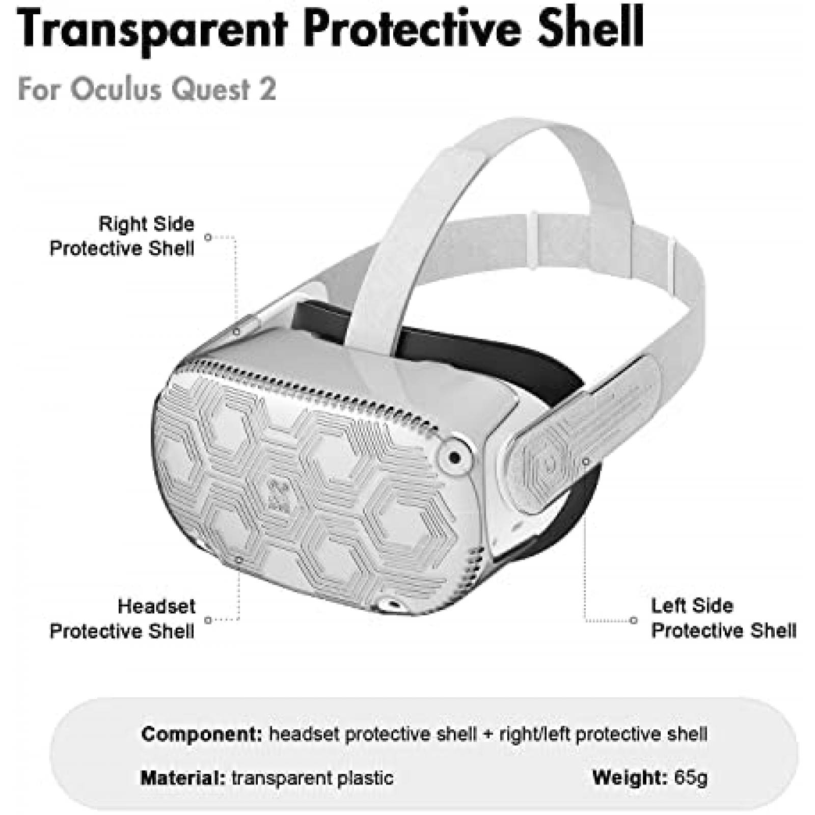 Juego de Accesorios AMVR para Oculus Quest 2 -Blanco