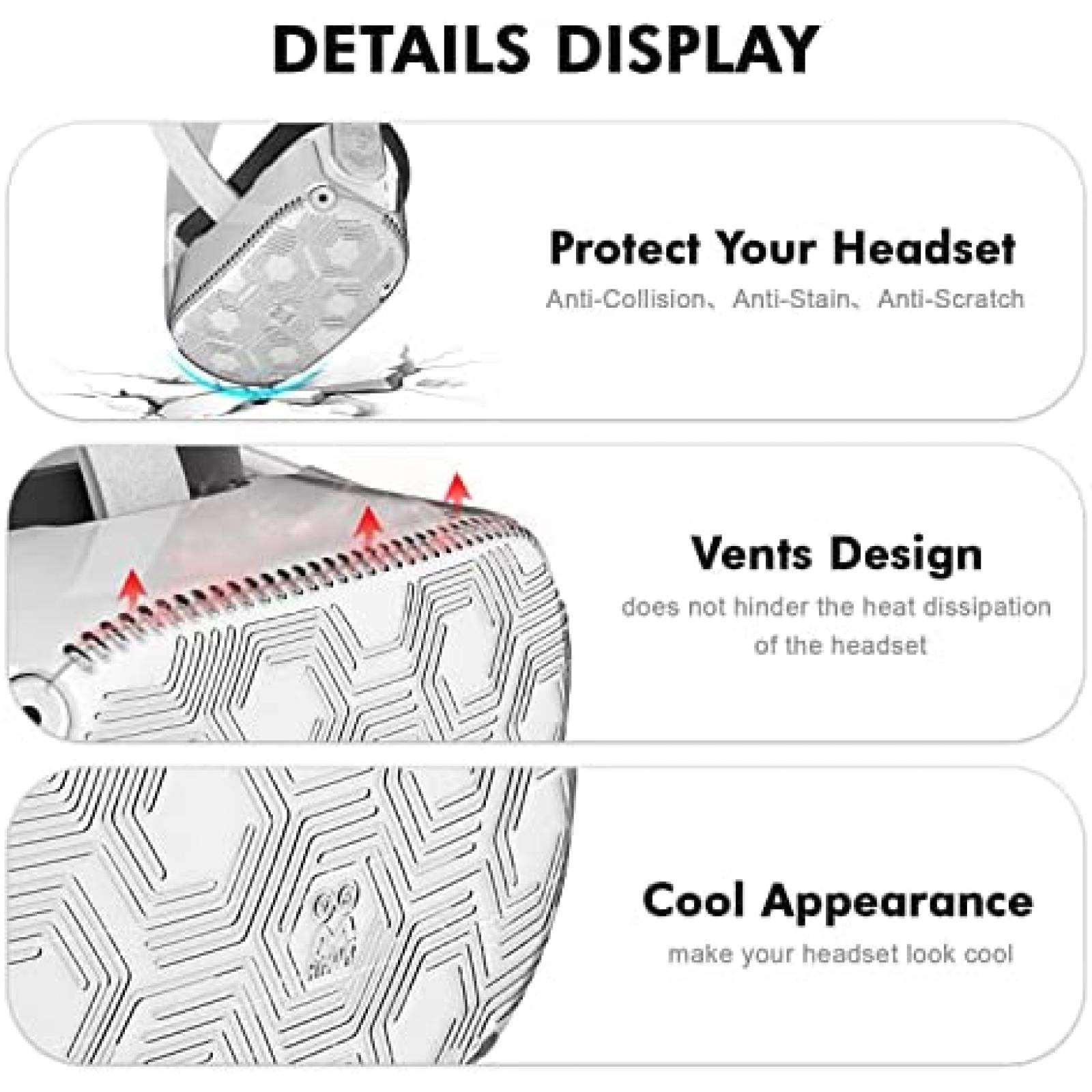 Juego de Accesorios AMVR para Oculus Quest 2 -Blanco