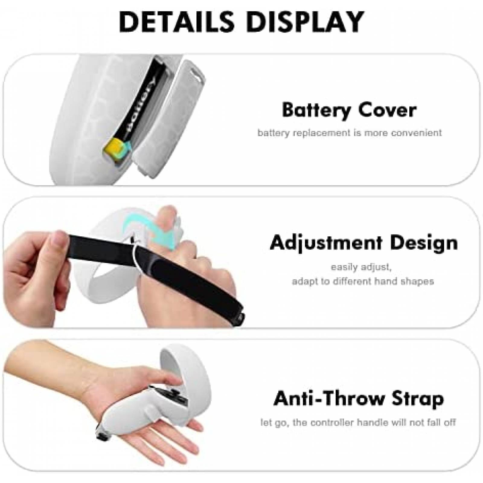 Juego de Accesorios AMVR para Oculus Quest 2 -Blanco