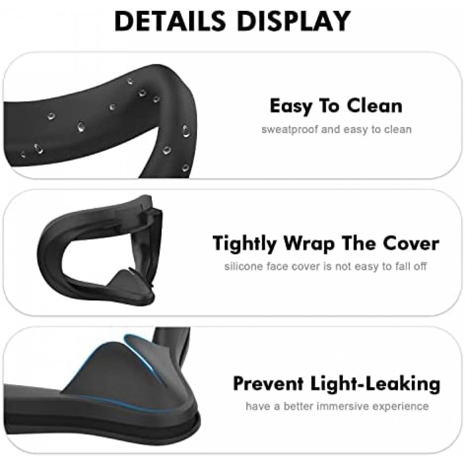 Juego de Accesorios AMVR para Oculus Quest 2 -Blanco