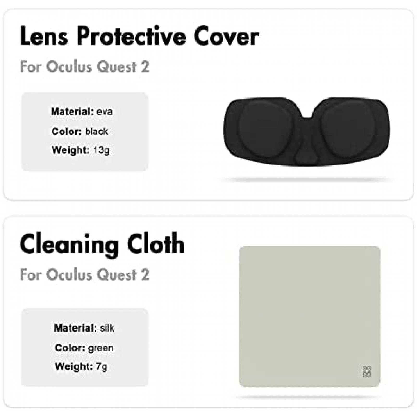 Juego de Accesorios AMVR para Oculus Quest 2 -Blanco