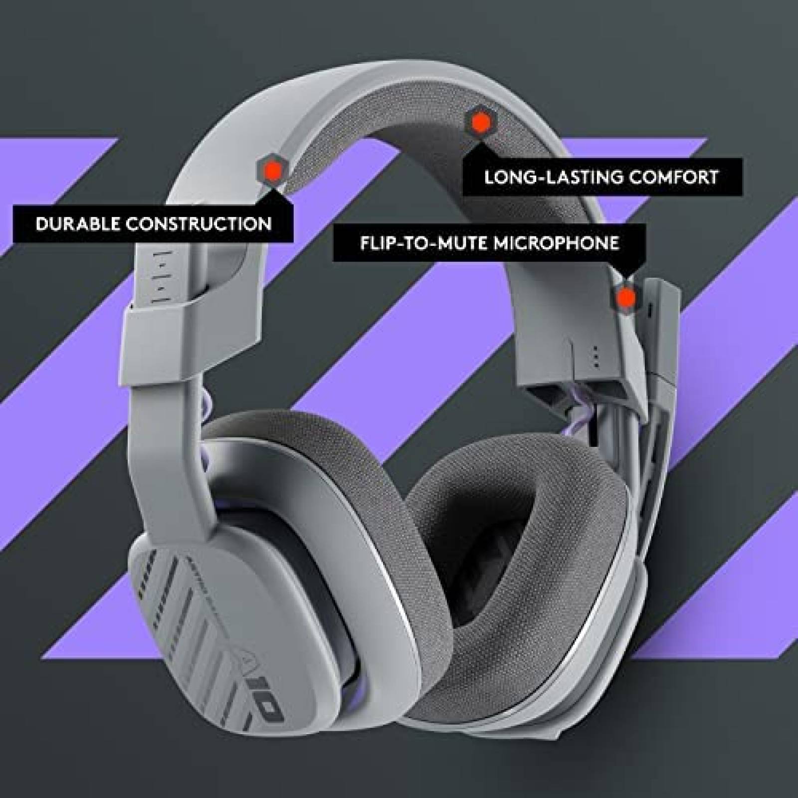 Audifonos Gamer Astro A10 Con Cable Microfono -Gris