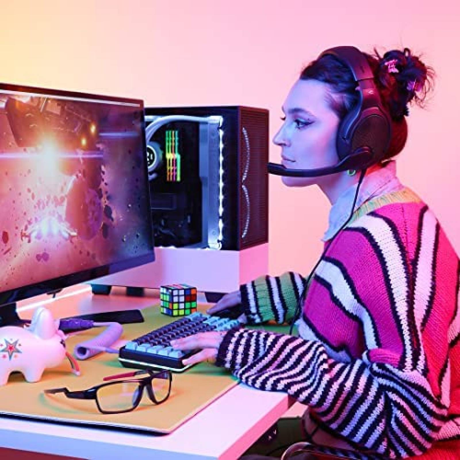 Audifonos Gamer Drop EPOS PC38X Con Cable Microfono -Negro