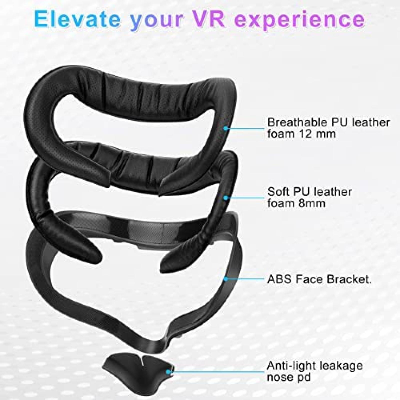 Protector Facial TopCube para Oculus Quest 2 -Negro