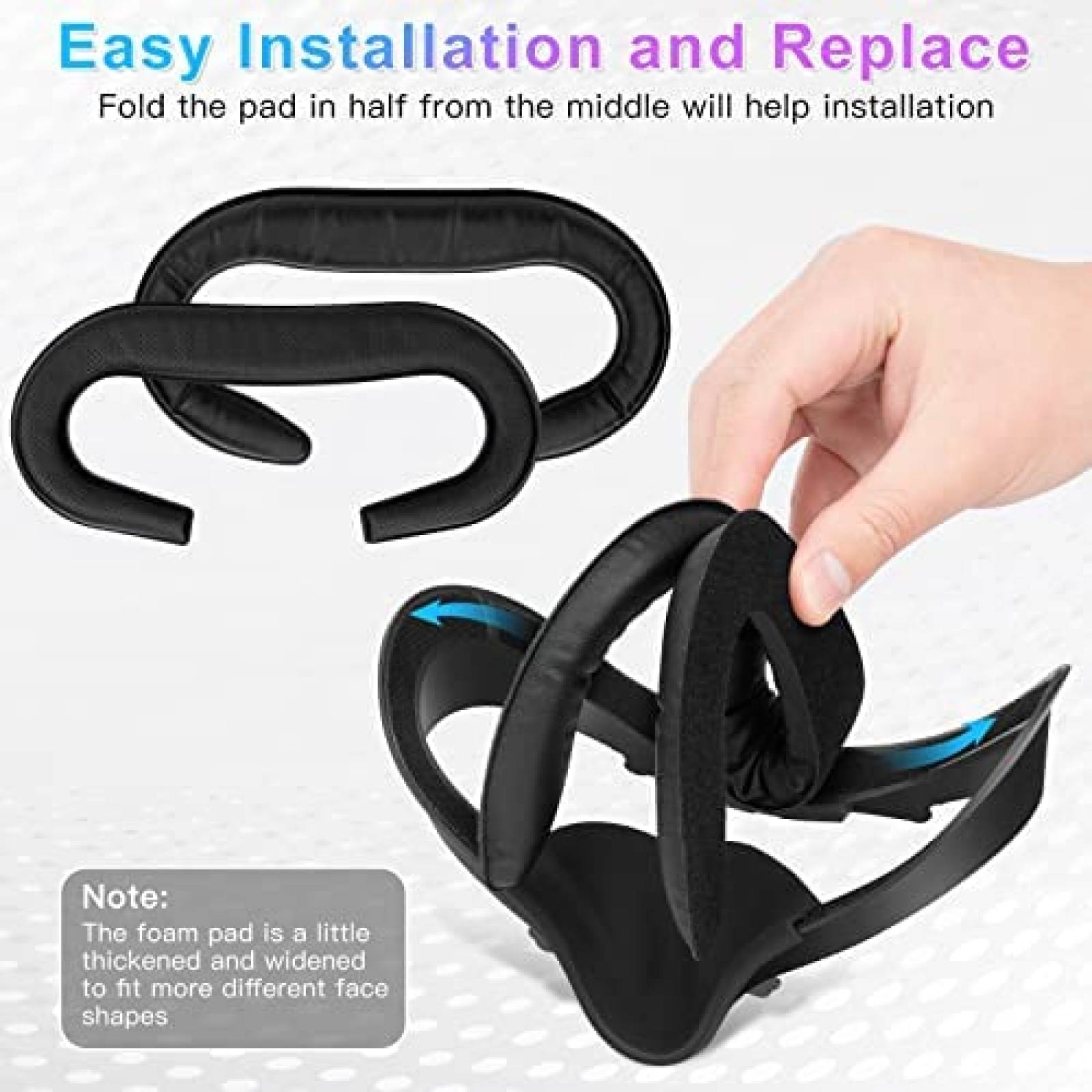 Protector Facial TopCube para Oculus Quest 2 -Negro