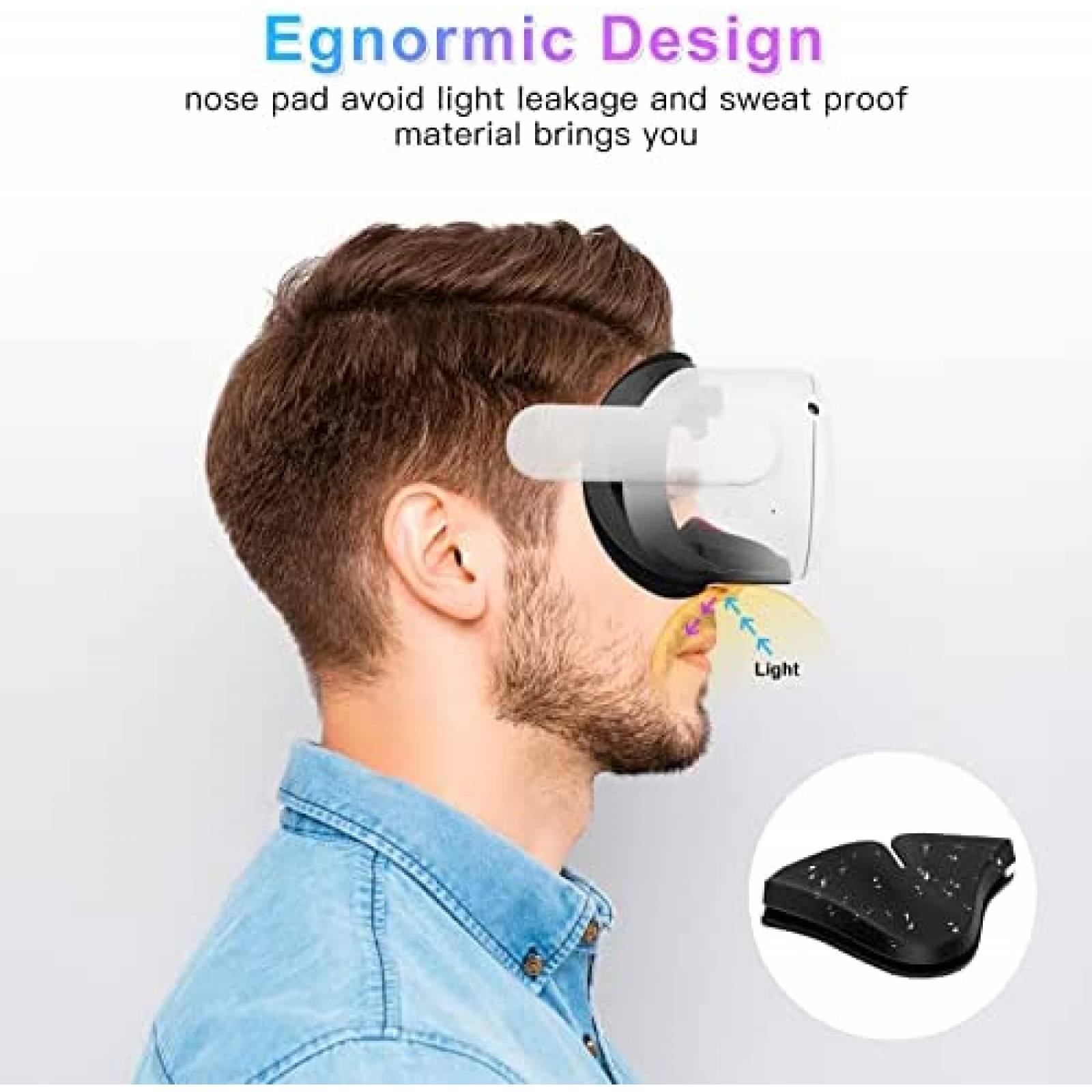 Protector Facial TopCube para Oculus Quest 2 -Negro