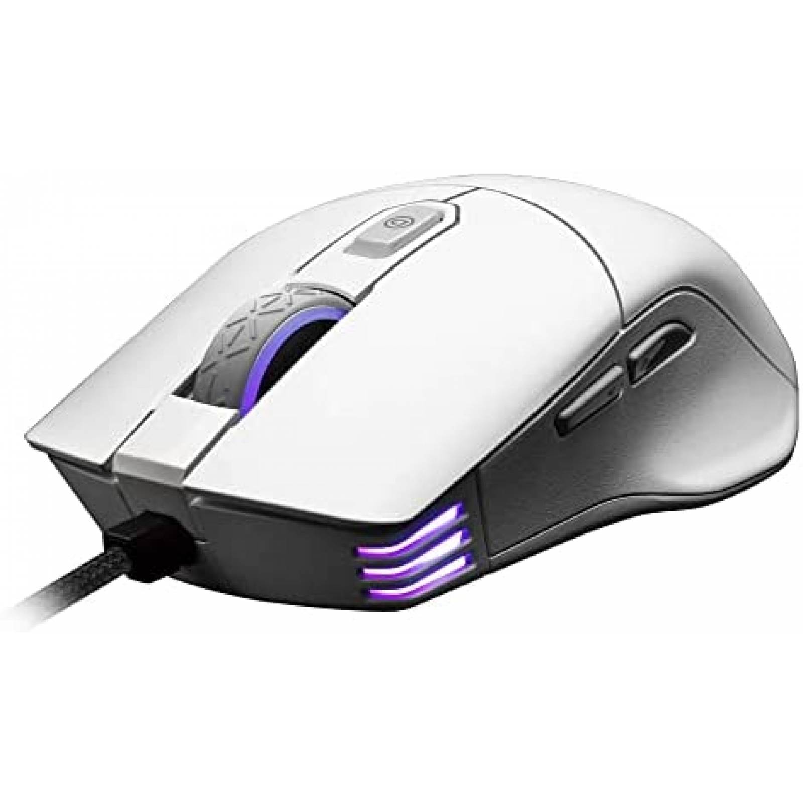 Mouse Gamer EVGA X12 Alambrico 8 Botones 16,000 DPI -Blanco