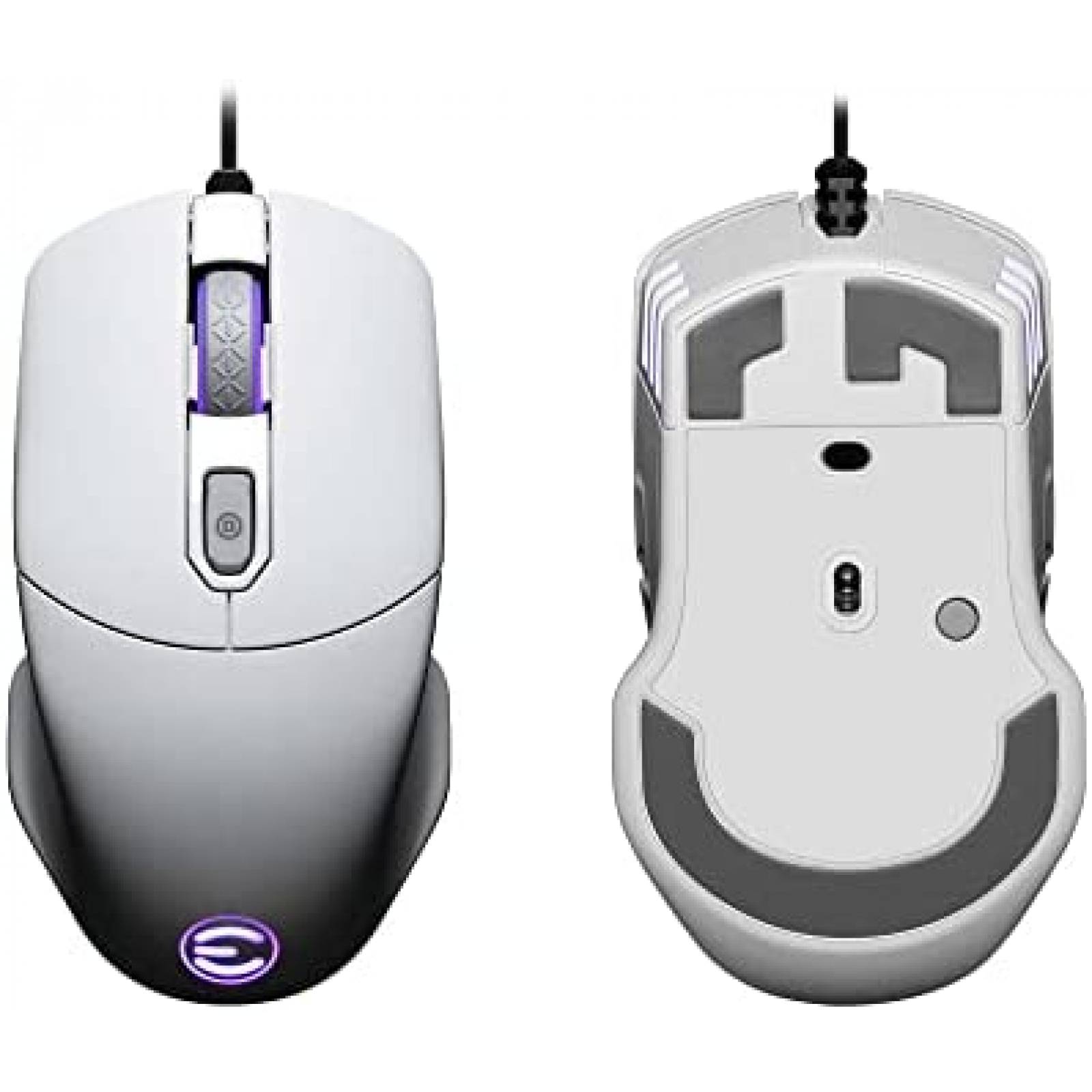 Mouse Gamer EVGA X12 Alambrico 8 Botones 16,000 DPI -Blanco