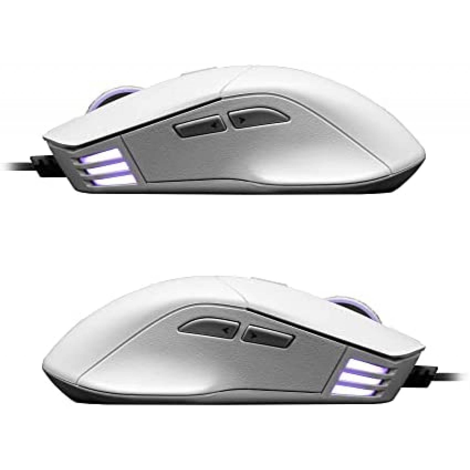 Mouse Gamer EVGA X12 Alambrico 8 Botones 16,000 DPI -Blanco