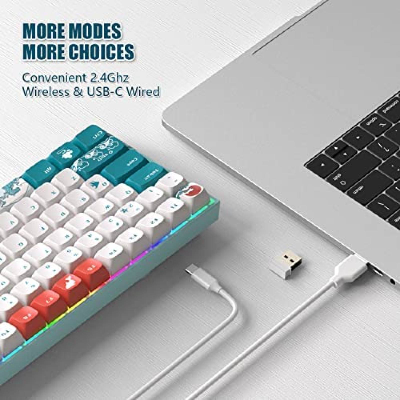 Teclas Personalizadas COSTOM XVX M84 84 Piezas -Azul
