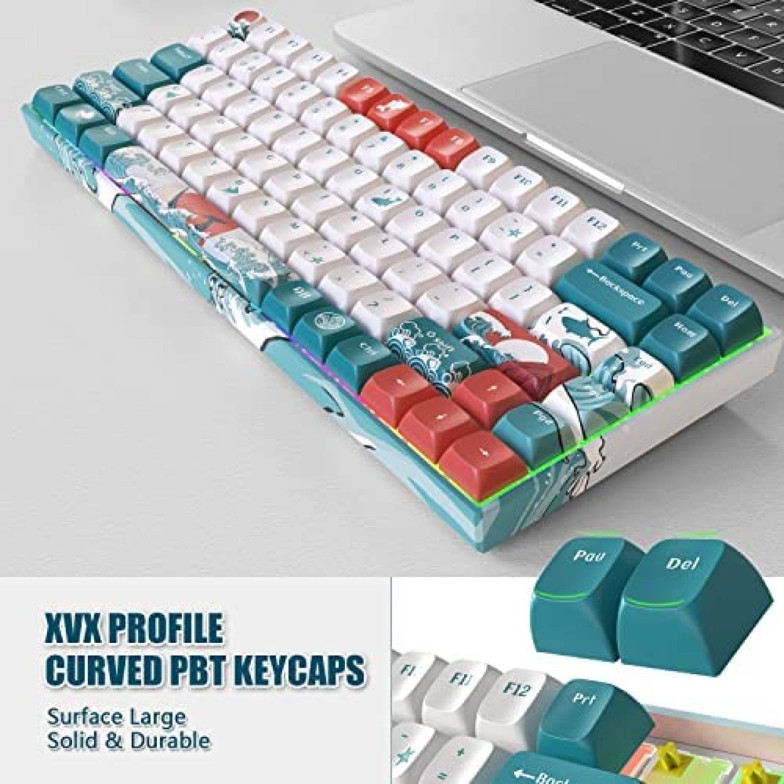 Teclas Personalizadas COSTOM XVX M84 84 Piezas -Azul