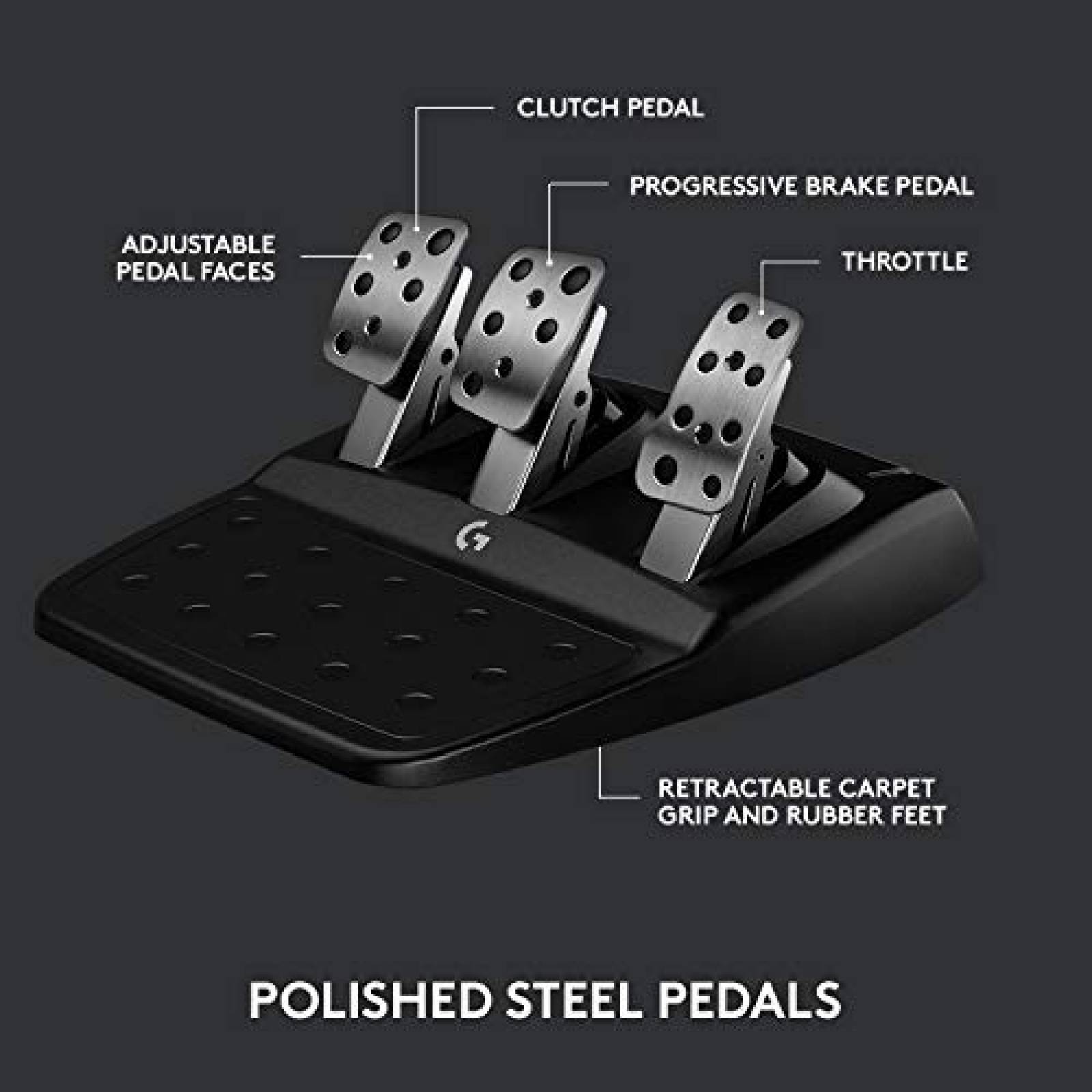 Volante Logitech G923 Para XBOX X/S + Pedales -Negro