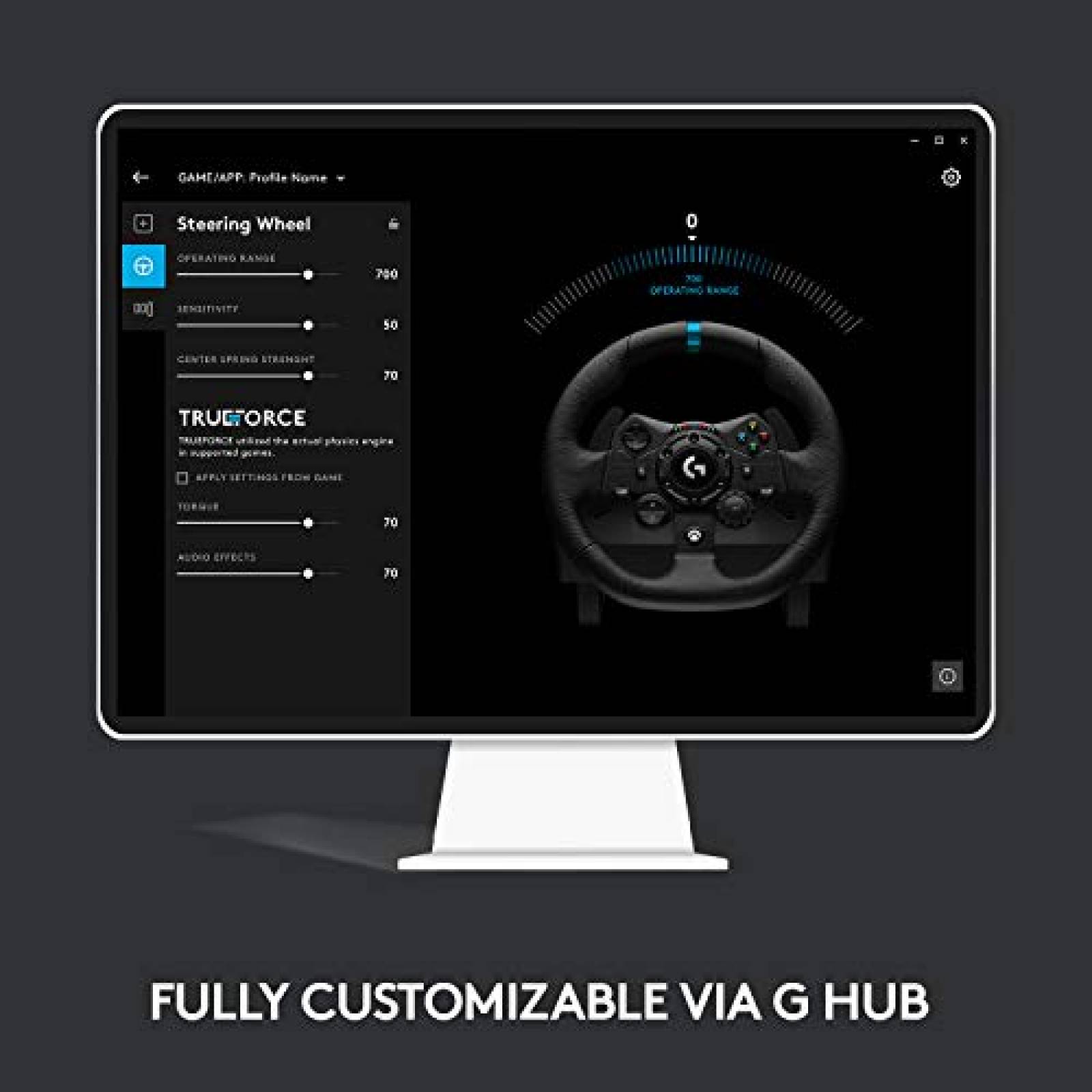 Volante Logitech G923 Para XBOX X/S + Pedales -Negro