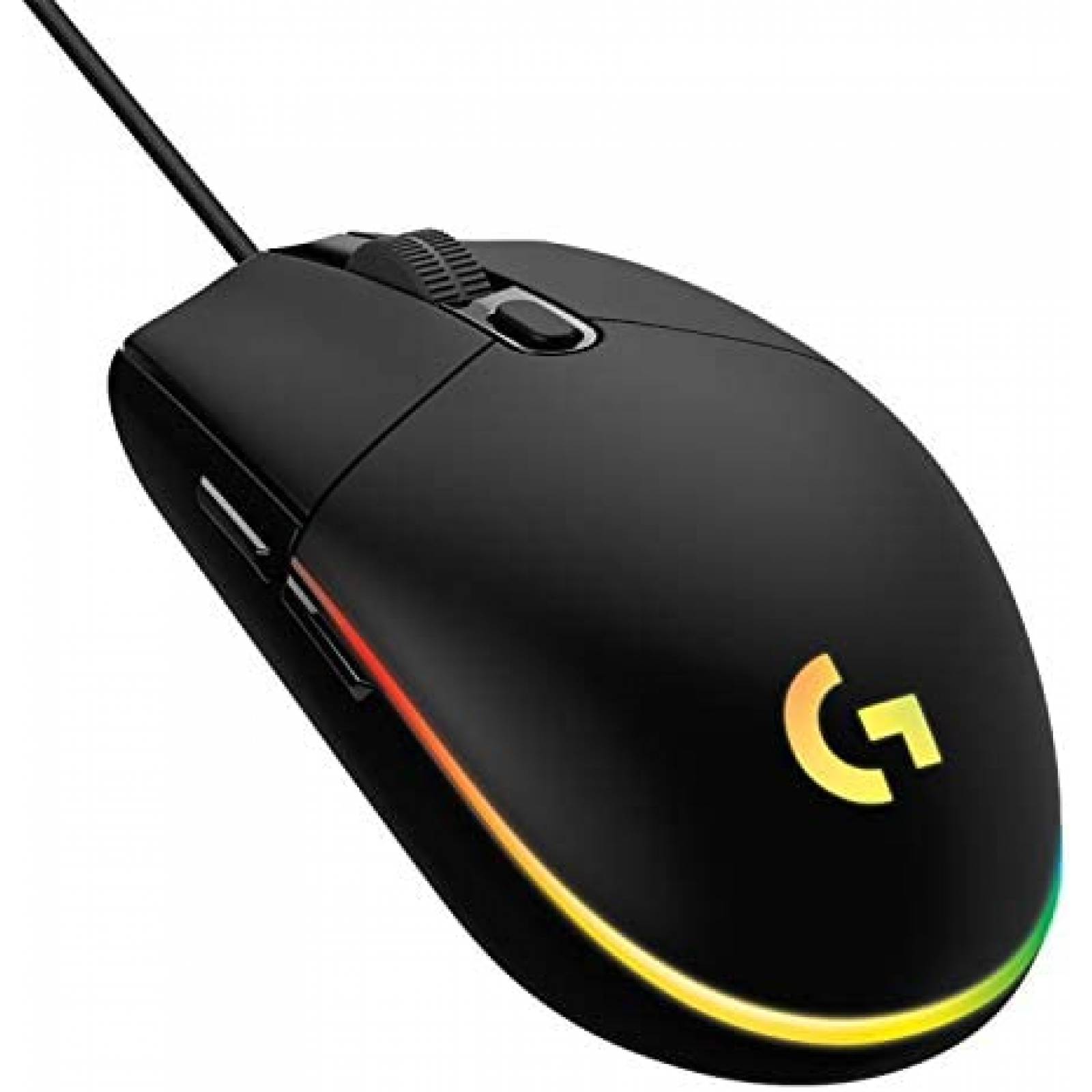 Mouse Gamer Alambrico Logitech G203 RGB Programable -Negro