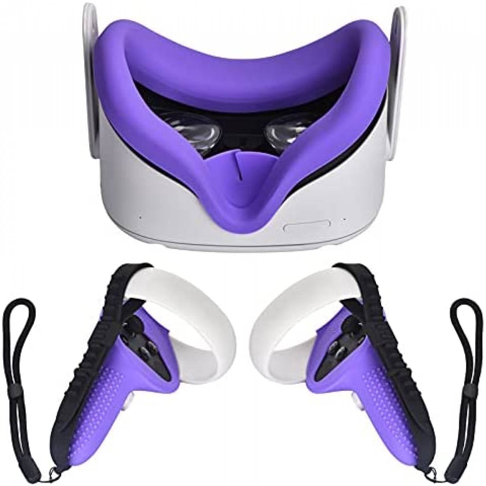 Protector de Silicón XIAOGE para Oculus Quest 2 -Morado
