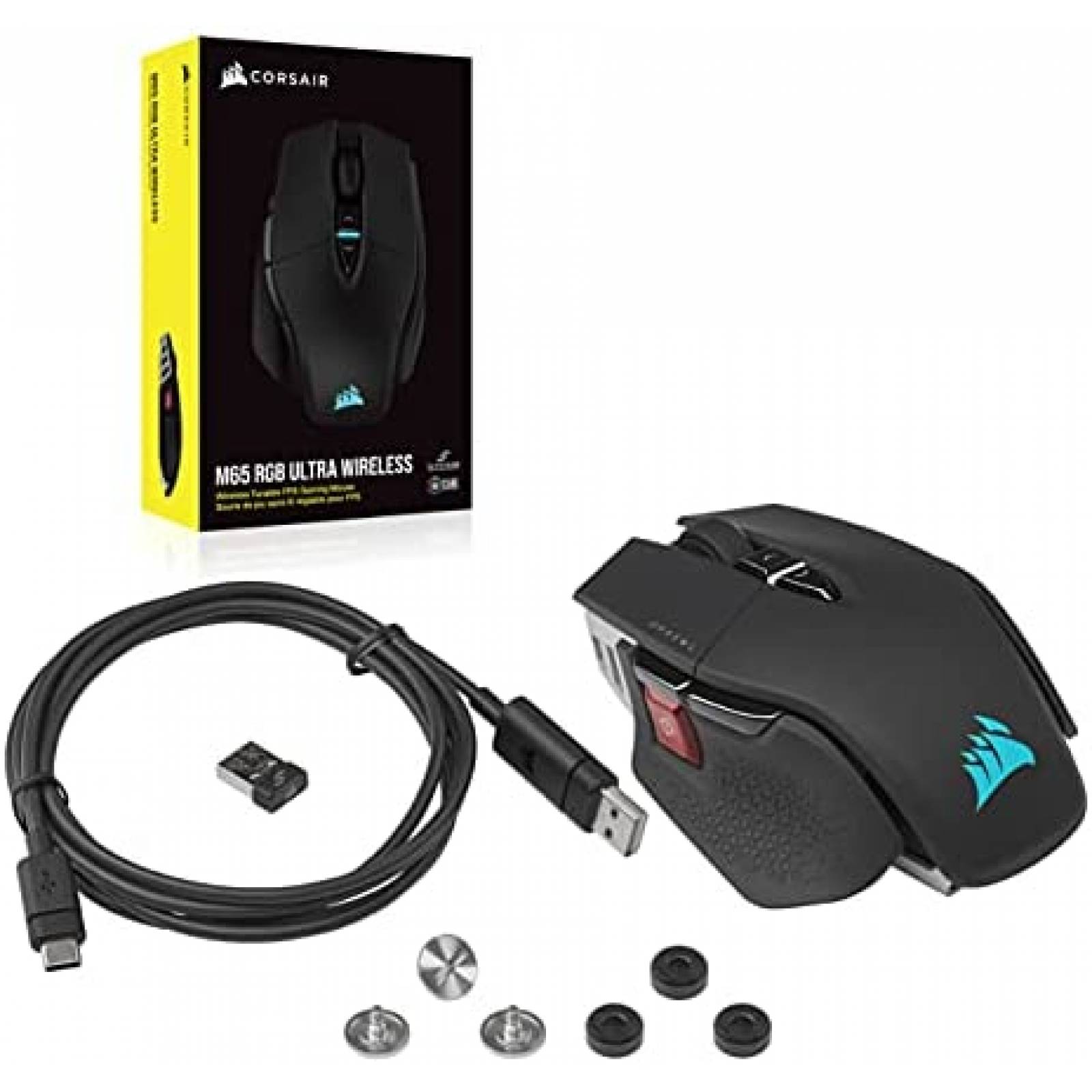 Mouse Corsair M65 RGB Ultra inalámbrico sintonizable FPS