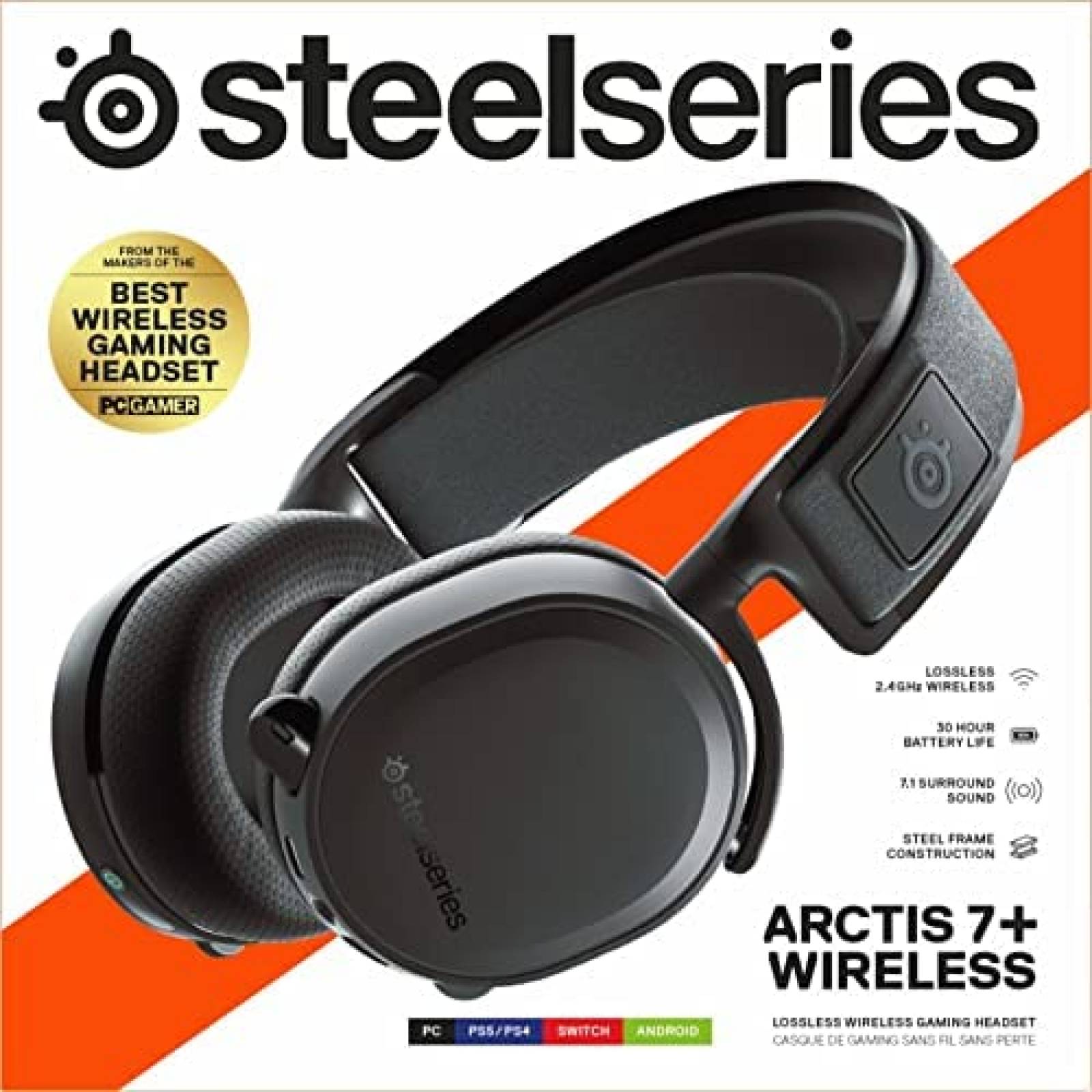 Audífonos Gamer SteelSeries Arctis 7+ Inalámbrico 30hrs