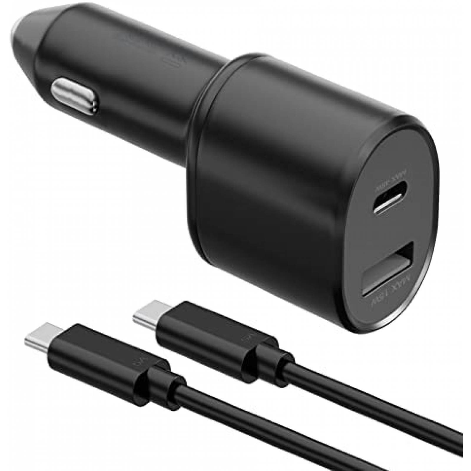 Cargador para Auto Samsung de Entrada USB/USB C 100W -Negro