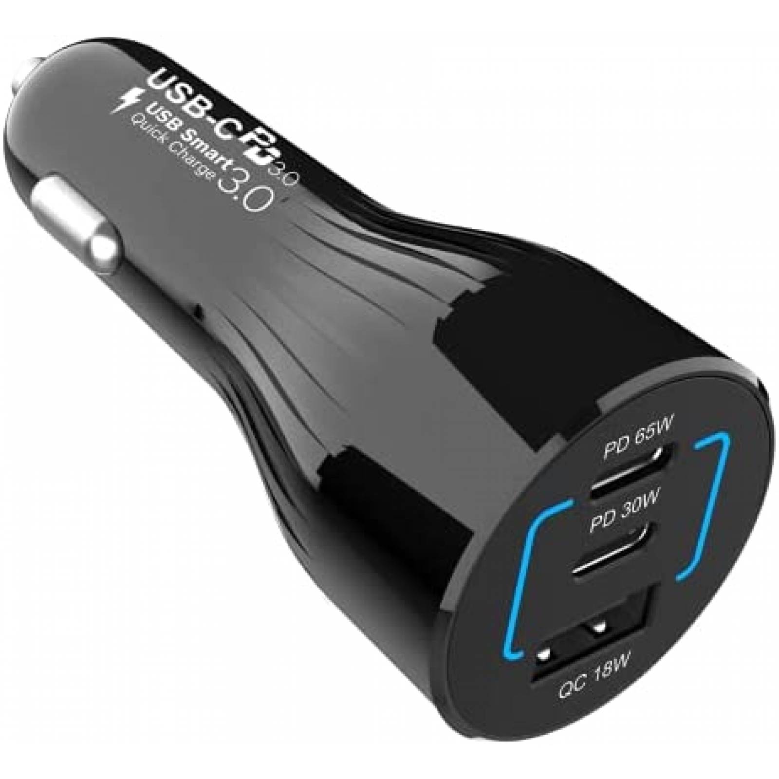 Cargador para Auto Aftertop 3 entradas USB/USB C 95W -Negro