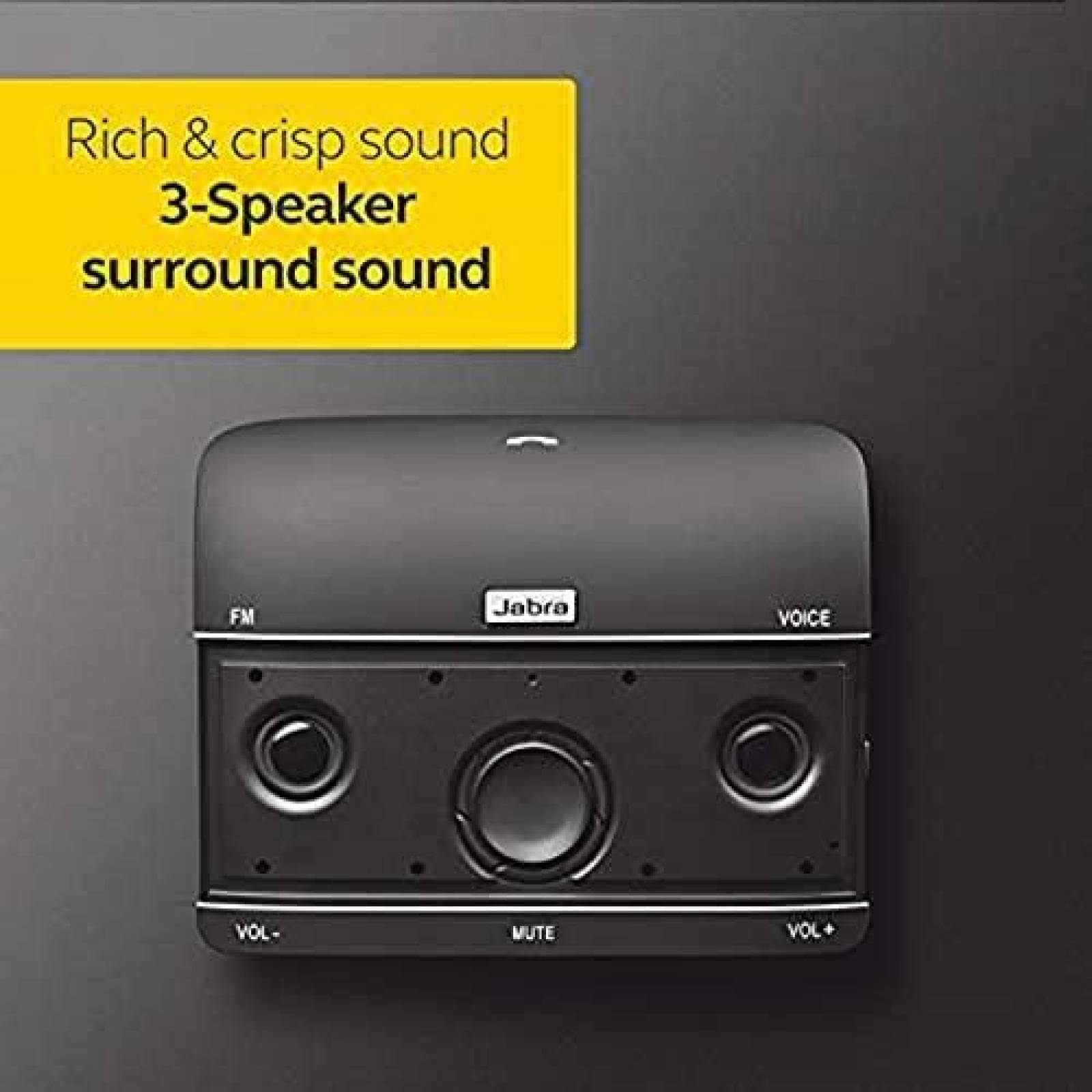 Bocina de Automóvil Jabra Inalámbrico Bluetooth -Negro