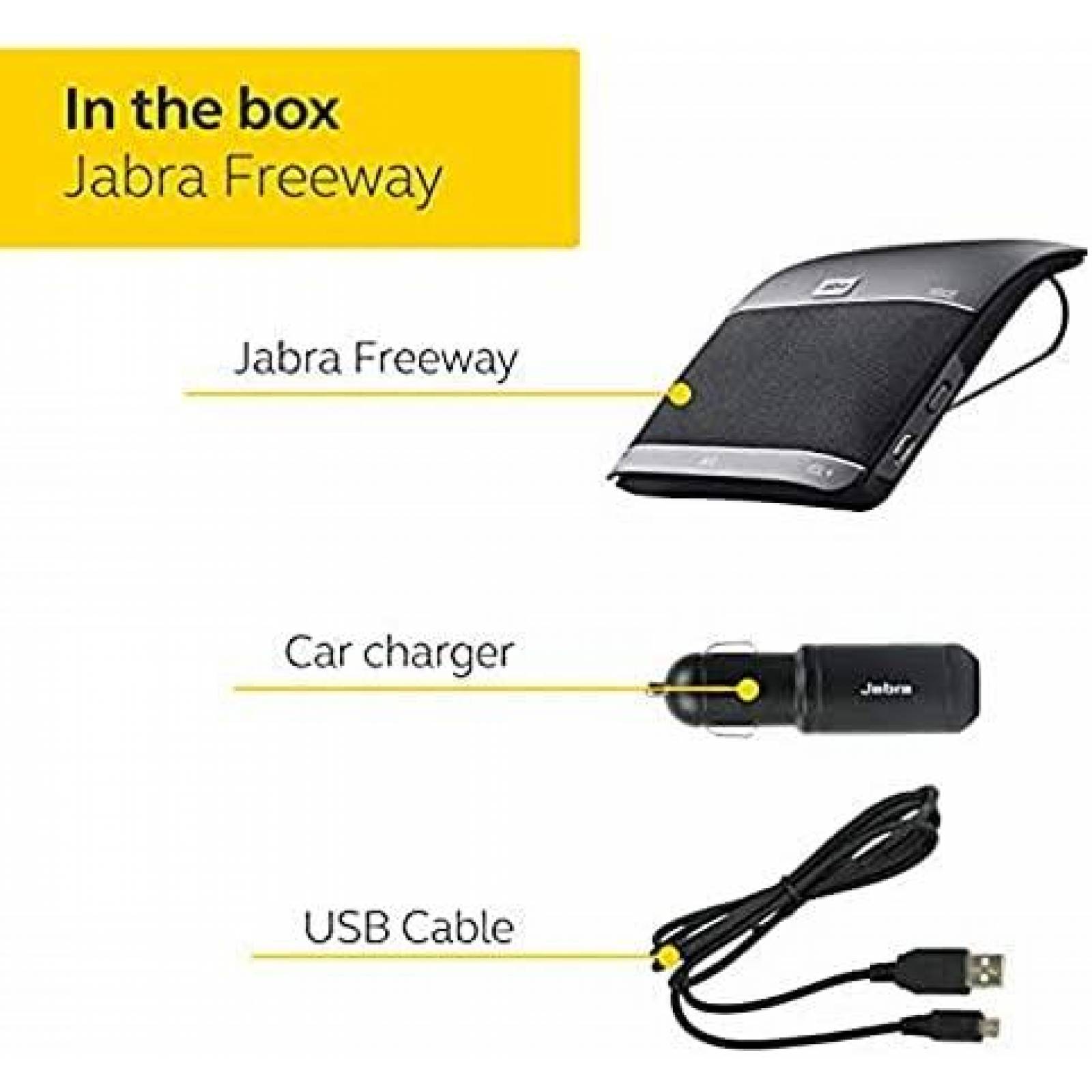 Bocina de Automóvil Jabra Inalámbrico Bluetooth -Negro