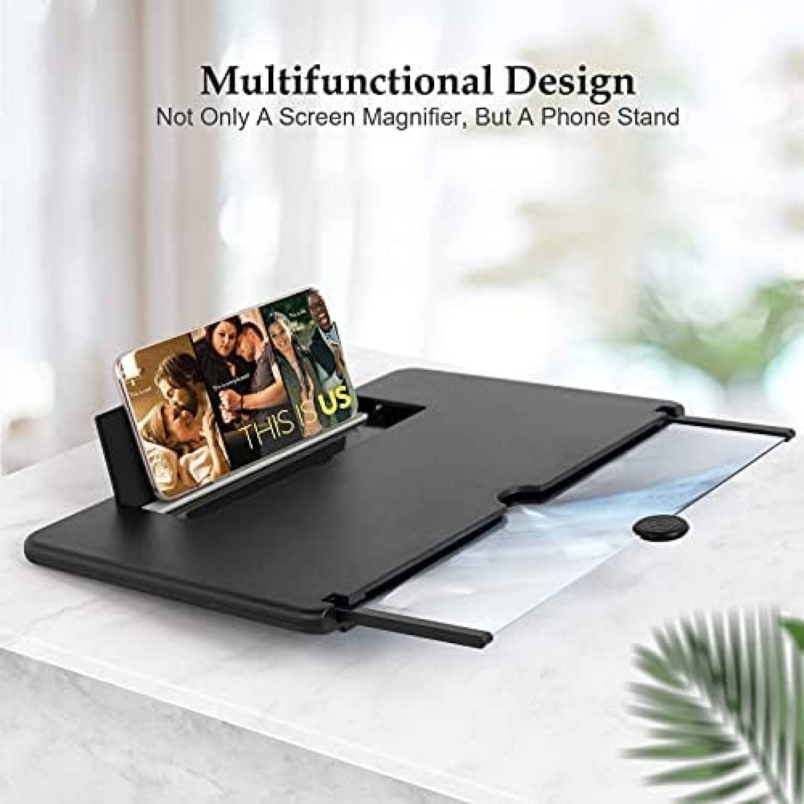 Lupa de Pantalla Aircover Para Teléfono Plegable -Negro