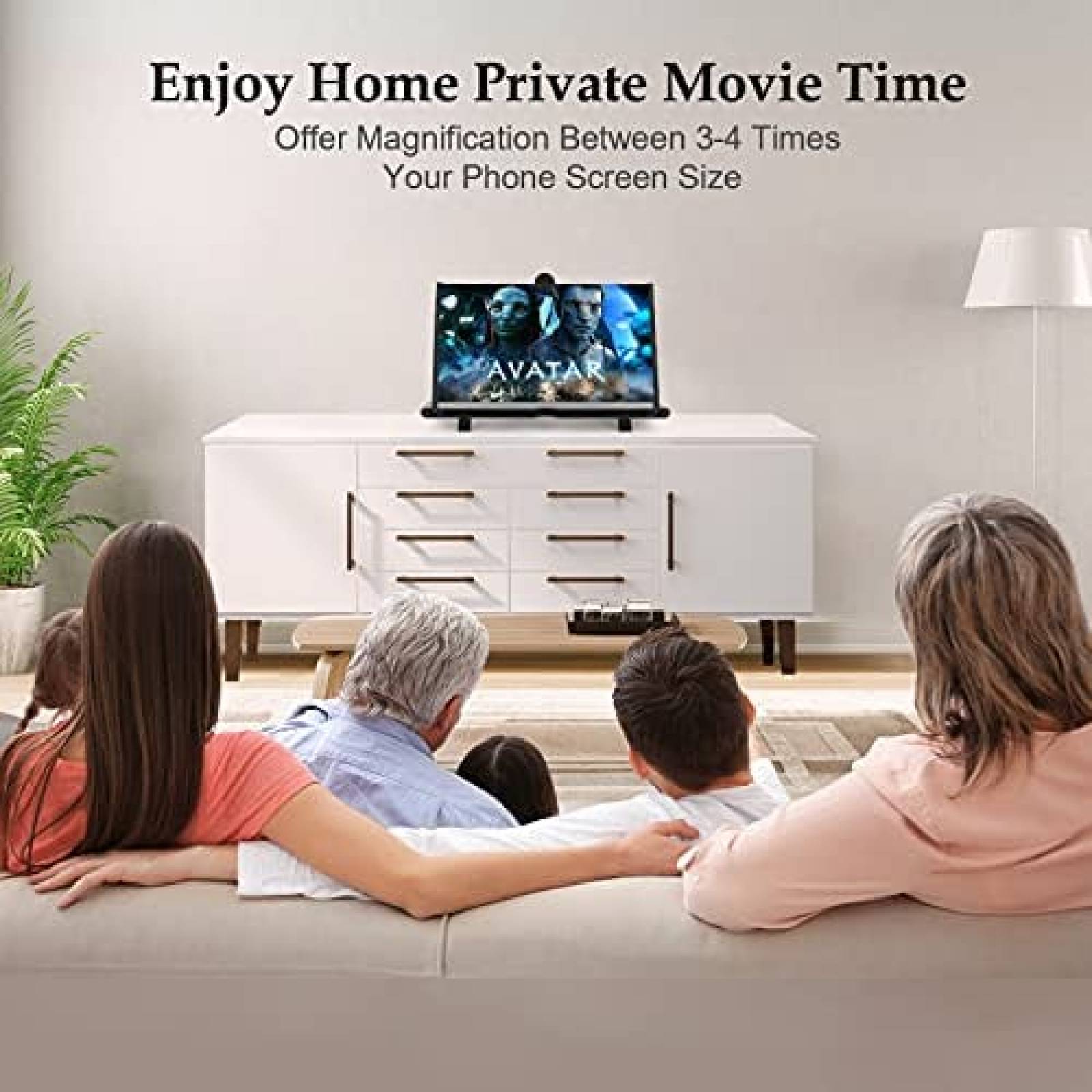 Lupa de Pantalla Aircover Para Teléfono Plegable -Negro