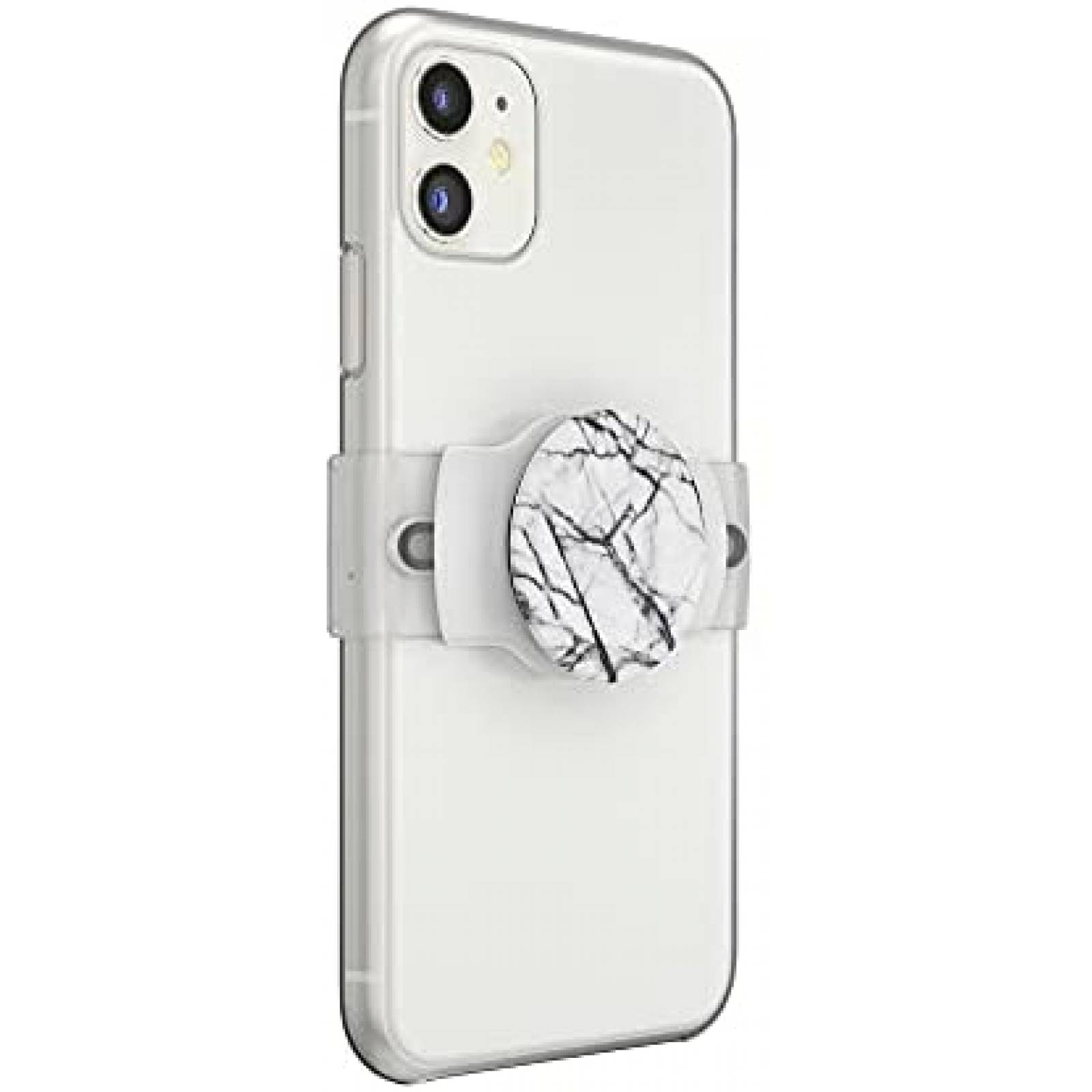 Soporte de Agarre PopSockets Mármol para Celular -Blanco