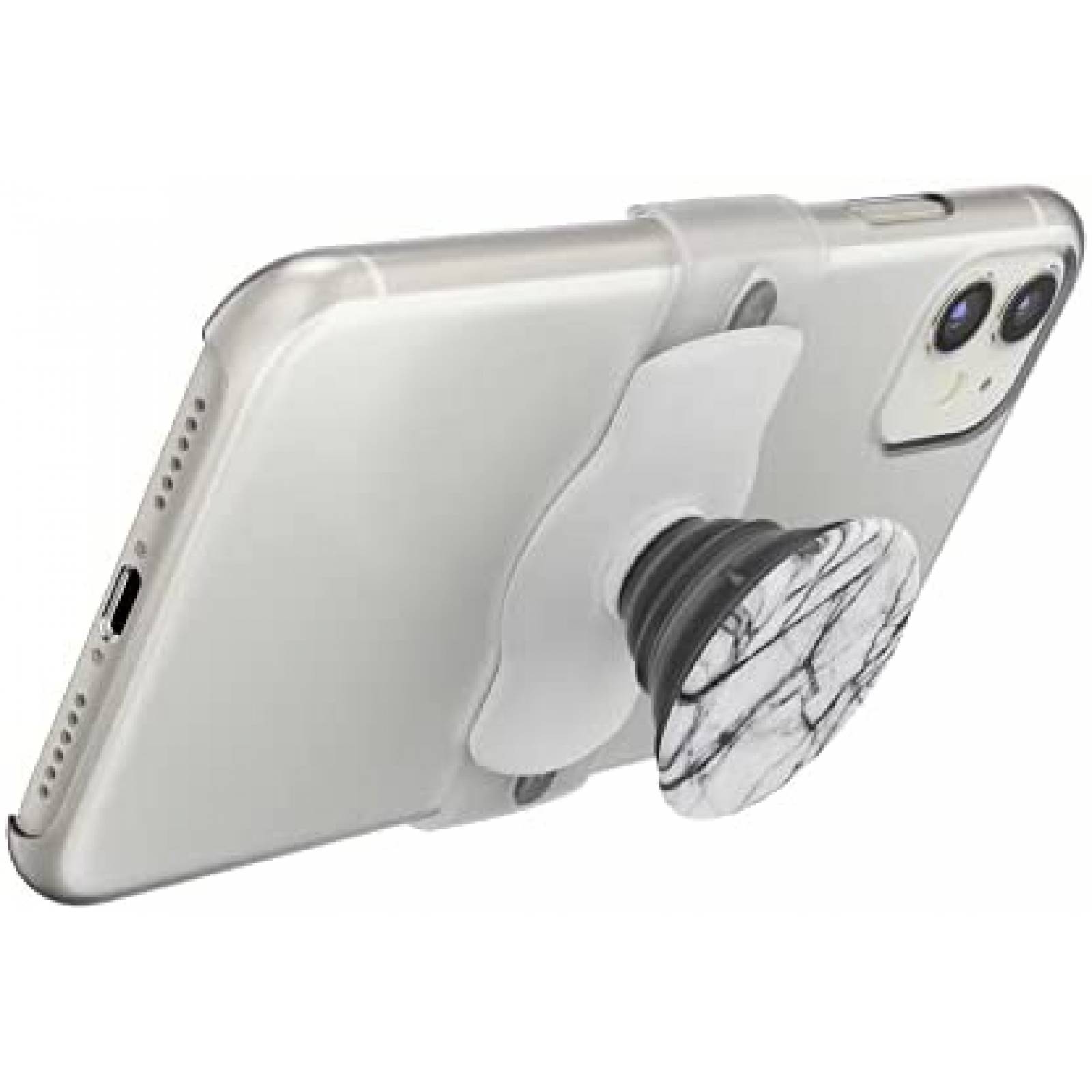 Soporte de Agarre PopSockets Mármol para Celular -Blanco