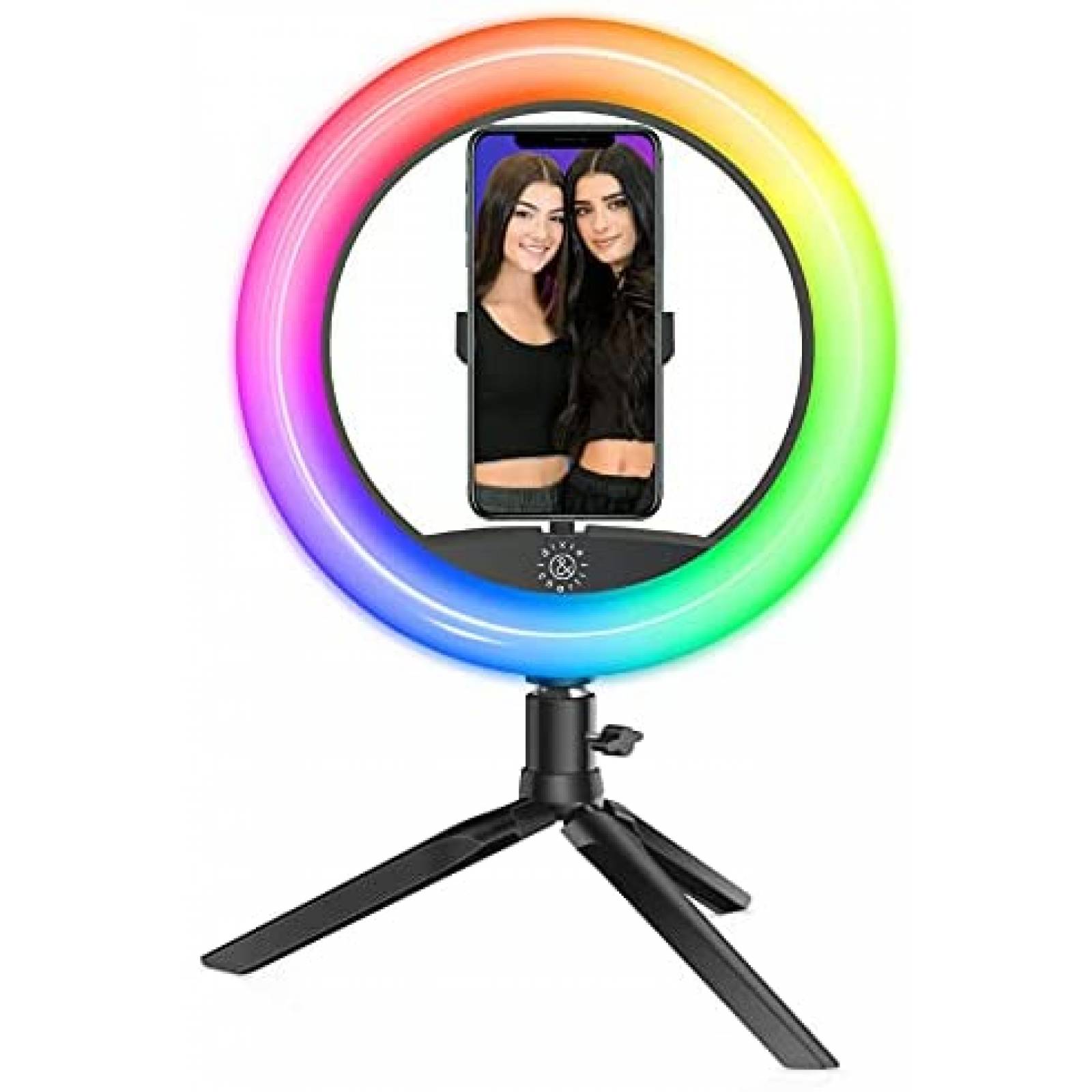 Anillo de luz Dixie & Charli LED Color Pro Series de 8"