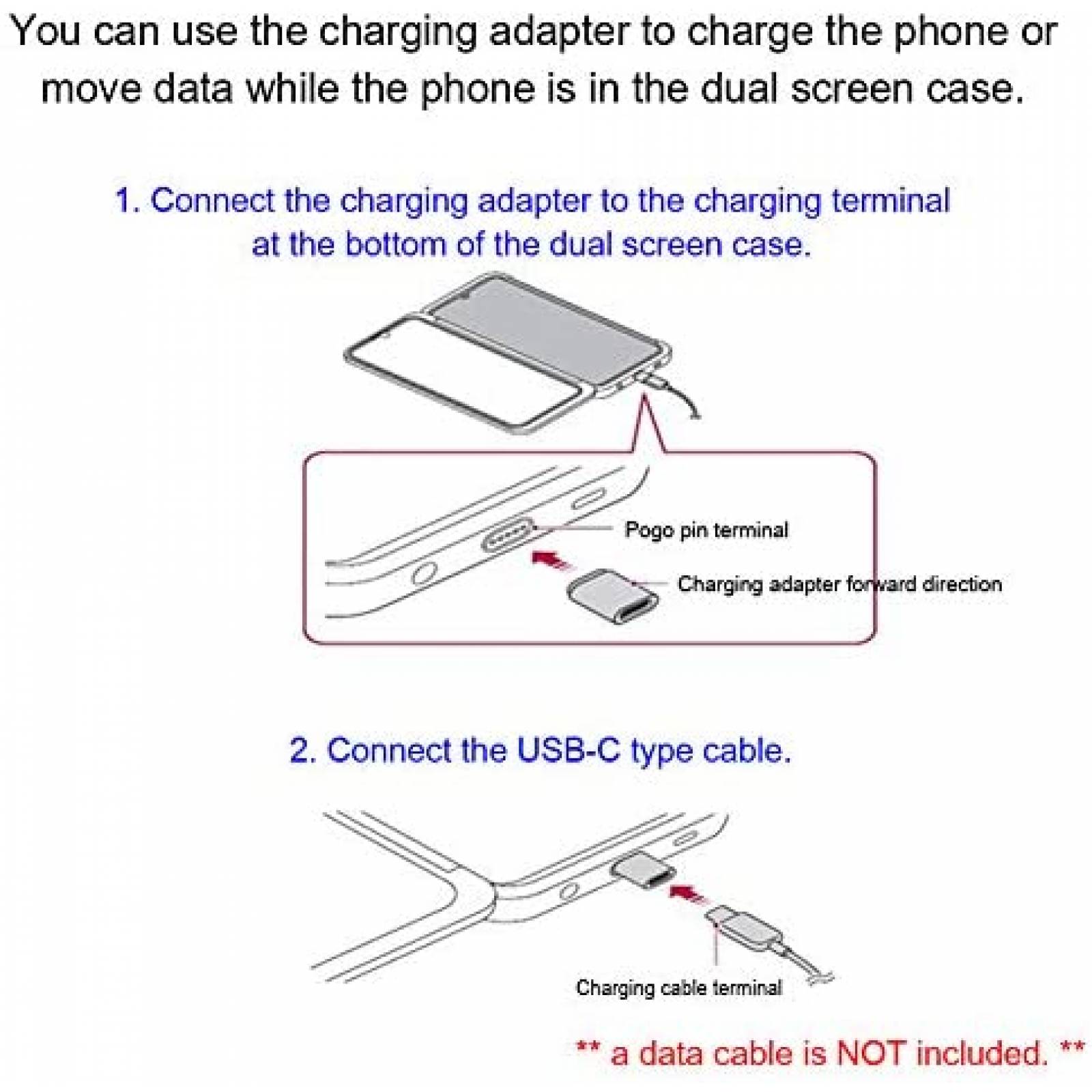 Adaptador LG V60 ThinQ Magnético para Cargador -Blanco