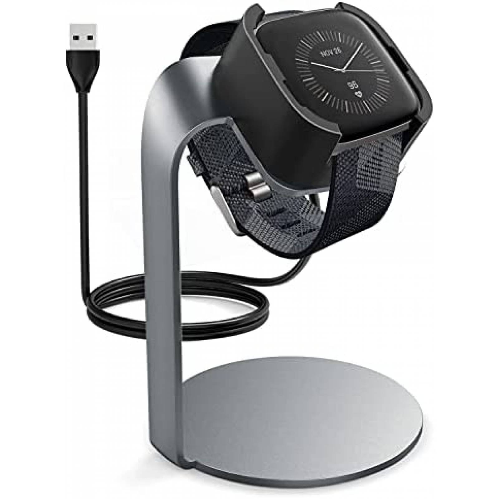 Soporte para reloj Kmasic para Fitbit Versa 2 de carga -Gris