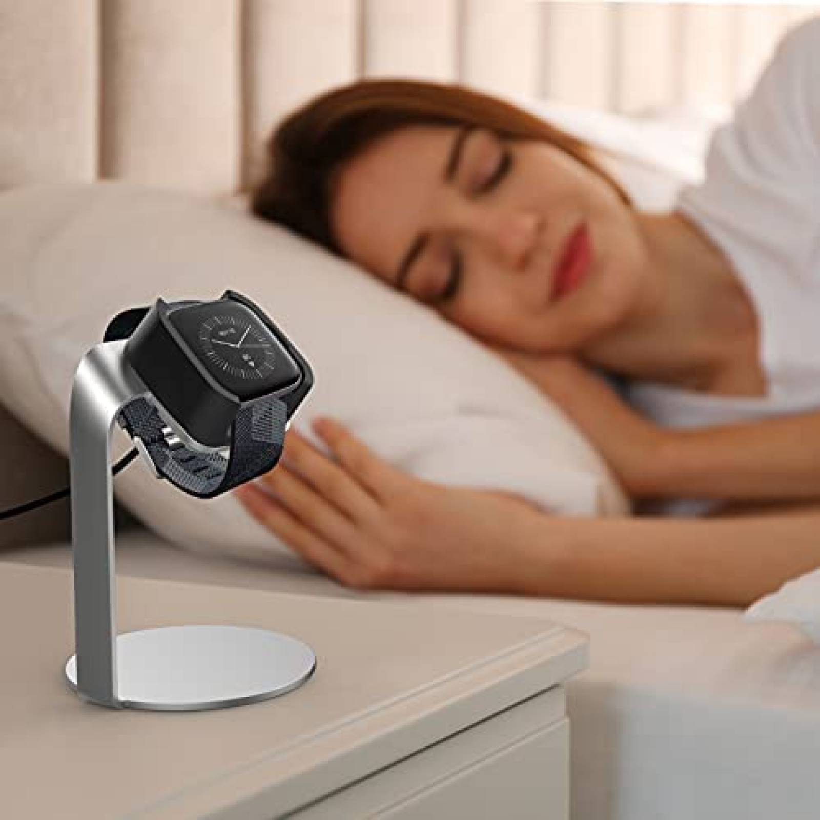 Soporte para reloj Kmasic para Fitbit Versa 2 de carga -Gris